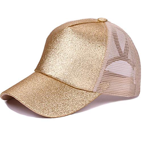 Women's Ponytail Baseball Cap - Adjustable Sun Protection Hat with Mesh Design for Summer - Fashionable Casual Cap for Outdoor Sports, Running, and Daily Wear