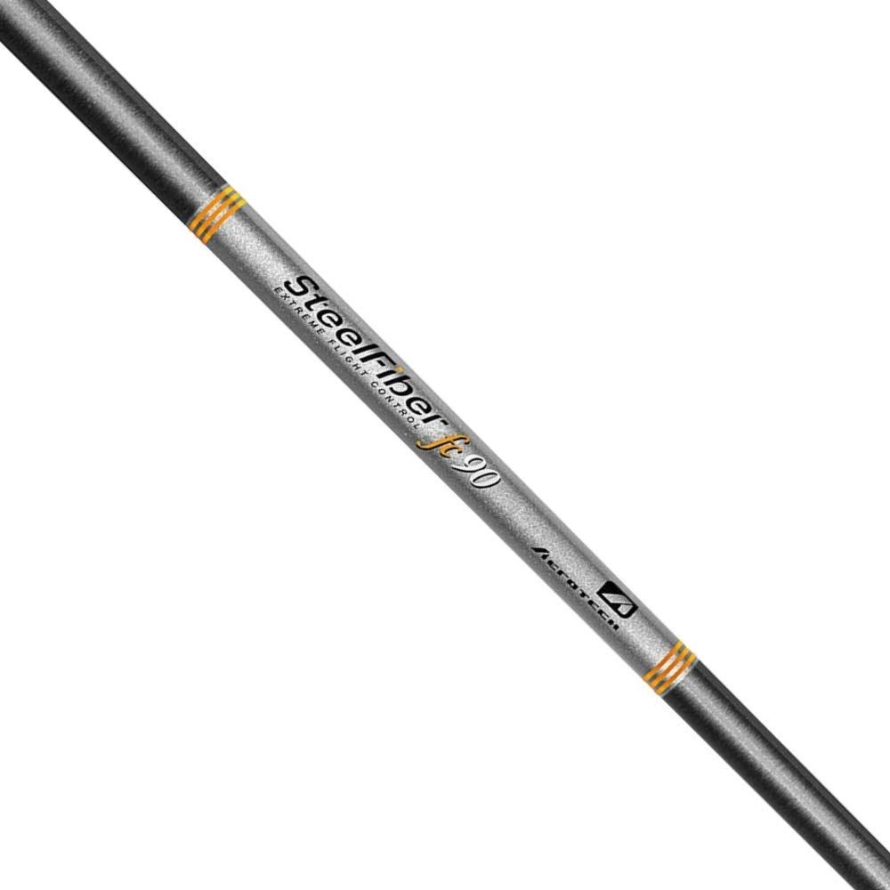 SteelFiber FC-90 Iron Shafts - Parallel Tip - Graphite R Flex for Golf Clubs | Perfect for Mid-Handicap Players & Smooth Swing Control on the Course