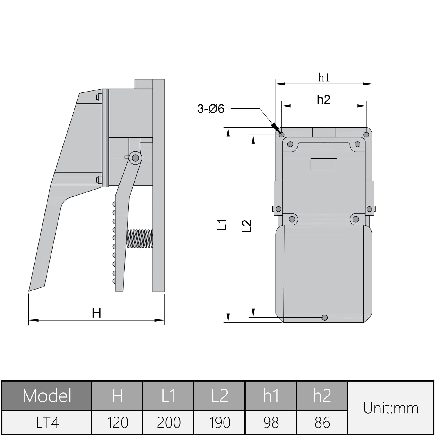Fielect Heavy Duty Foot Switch 380V 15A SPDT NO NC Aluminum Momentary Pedal Switch - Industrial Control, Machinery, Medical Equipment, Grey