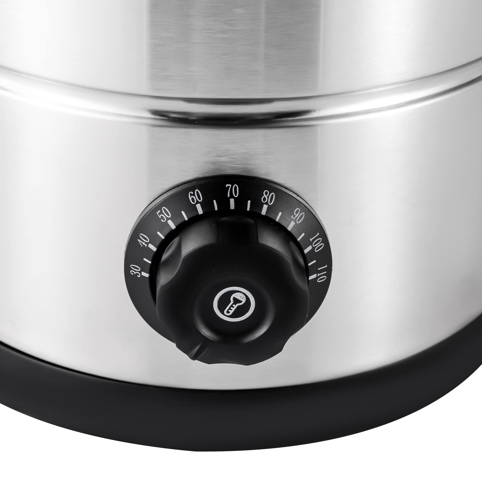 **Commercial Coffee Urn - 25L (160 Cups) Stainless Steel Coffee Maker with Quick Brew & Keep Warm Function - Hot Beverage Dispenser for Home, Office, Party & Catering Events**