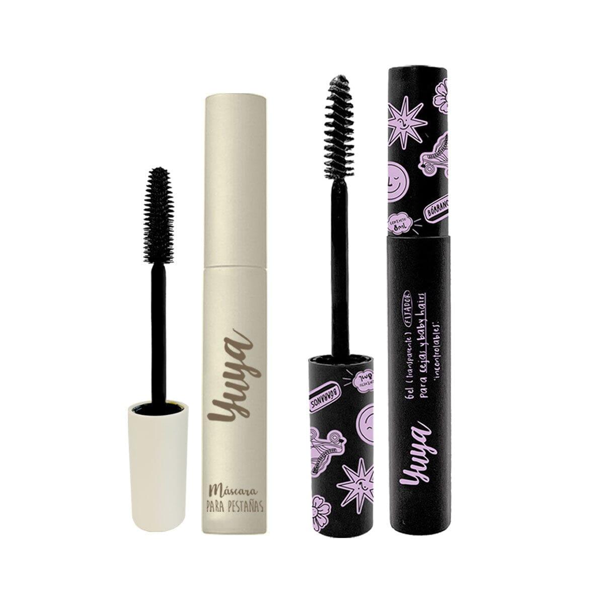 10-in-1 Oil-Infused Mascara & Eyebrow Gel Set - Volumizing, Lengthening & Defining for Natural Lashes & Brows - Perfect for Everyday Makeup, Date Night & Special Occasions