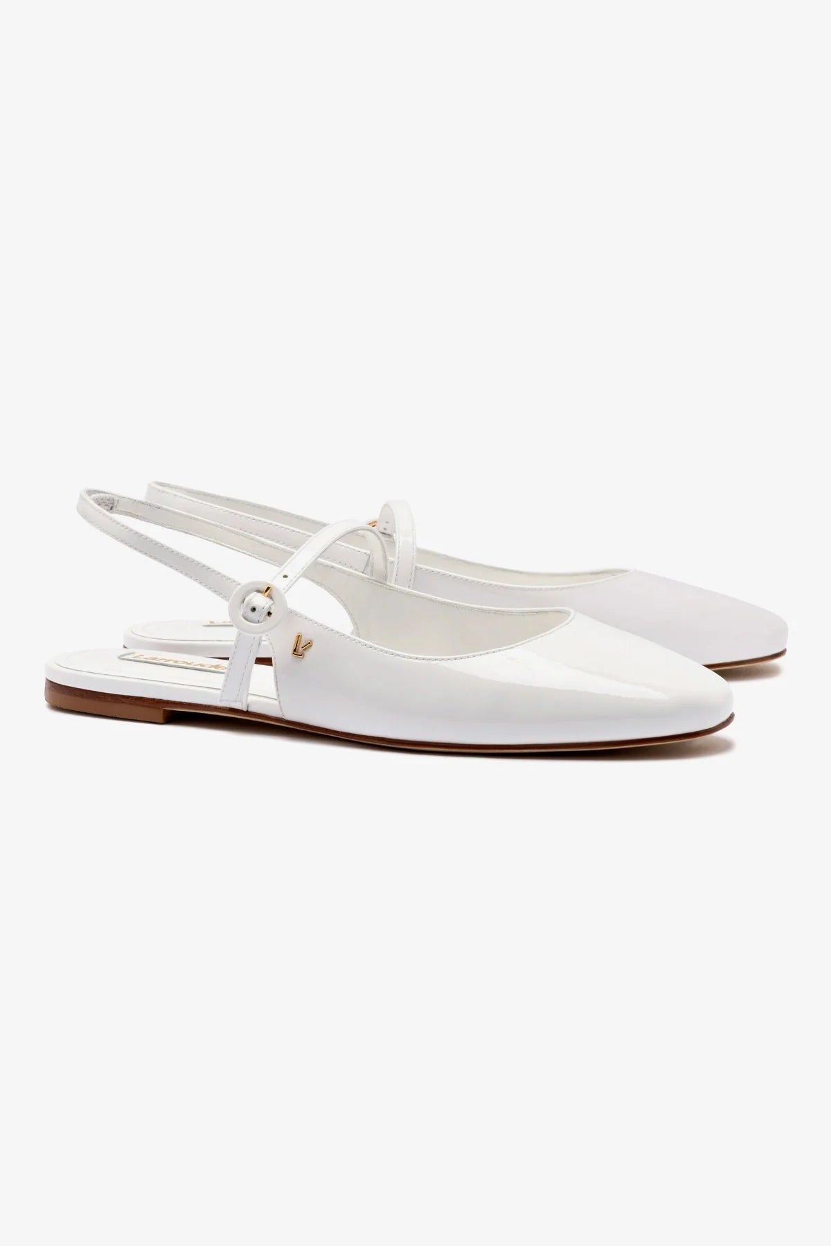 Georgina Women's Ballet Flats - White Patent Leather Shoes for Comfort & Style | Perfect for Work, Casual Wear & Dancing