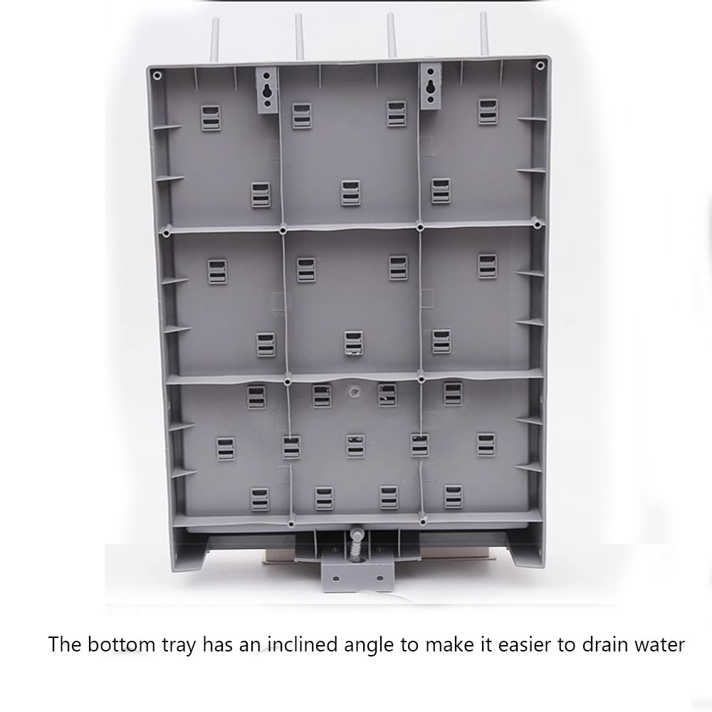 Lab Glassware Drying Rack - Wall Mount & Desktop Stand with 52 Removable PP Pegs | Durable PP Material Drain Rack for Chemistry Labs, Home Science Experiments & School Laboratories
