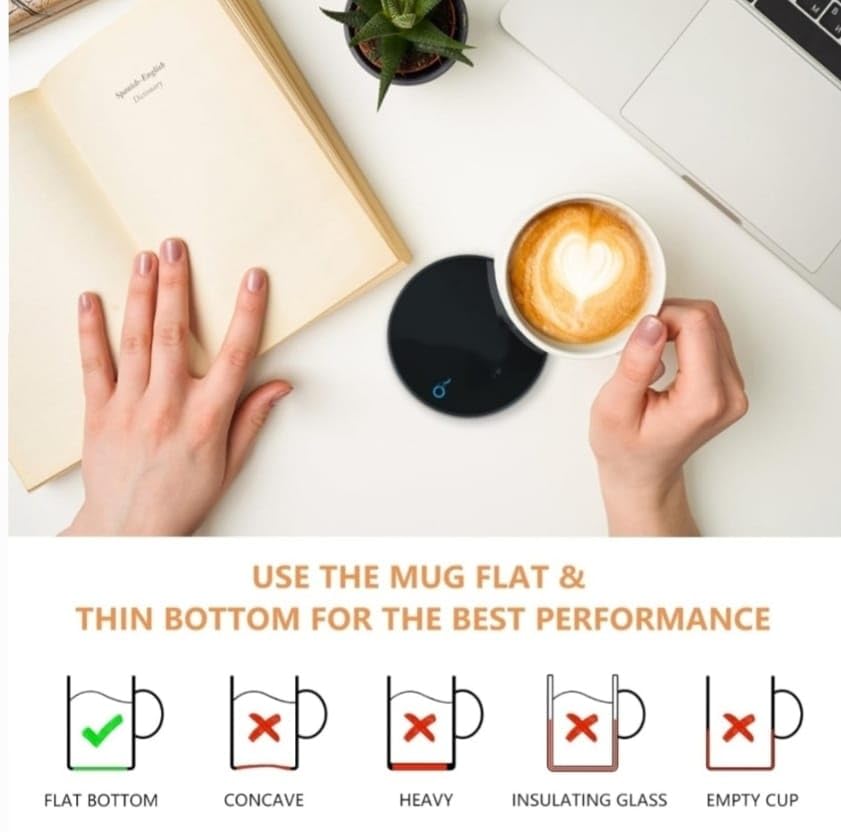 Premium Coffee Mug Warmer - USB-Powered Desktop Heater for Office & Home Use | Ideal Gift for Housewarming, Christmas & Birthdays | Keeps Beverages Warm for Hours | Perfect for Coffee, Tea & Hot Chocolate Lovers