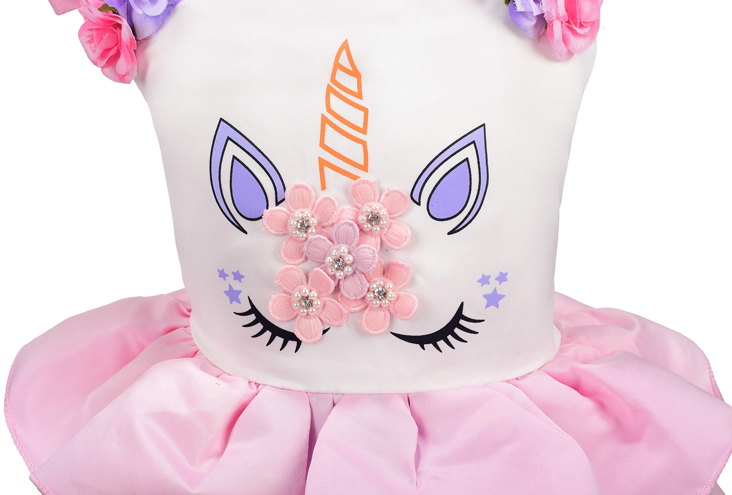 **Dressy Daisy Toddler Girls Unicorn Princess Dress - Rainbow Tulle Skirt Costume for Birthday Party & Special Occasions**    **使用场景:** Perfect for birthday parties, photo shoots, Halloween, dress-up play, and special celebrations.