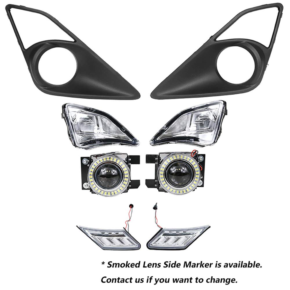 2012-2016 Scion FR-S GT86 LED Fog Lights, Corner Lights & Side Markers Combo Kit - Bright White DRL Daytime Running Lights for Enhanced Visibility & Style - Perfect for Night Driving, Car Shows & Custom Builds