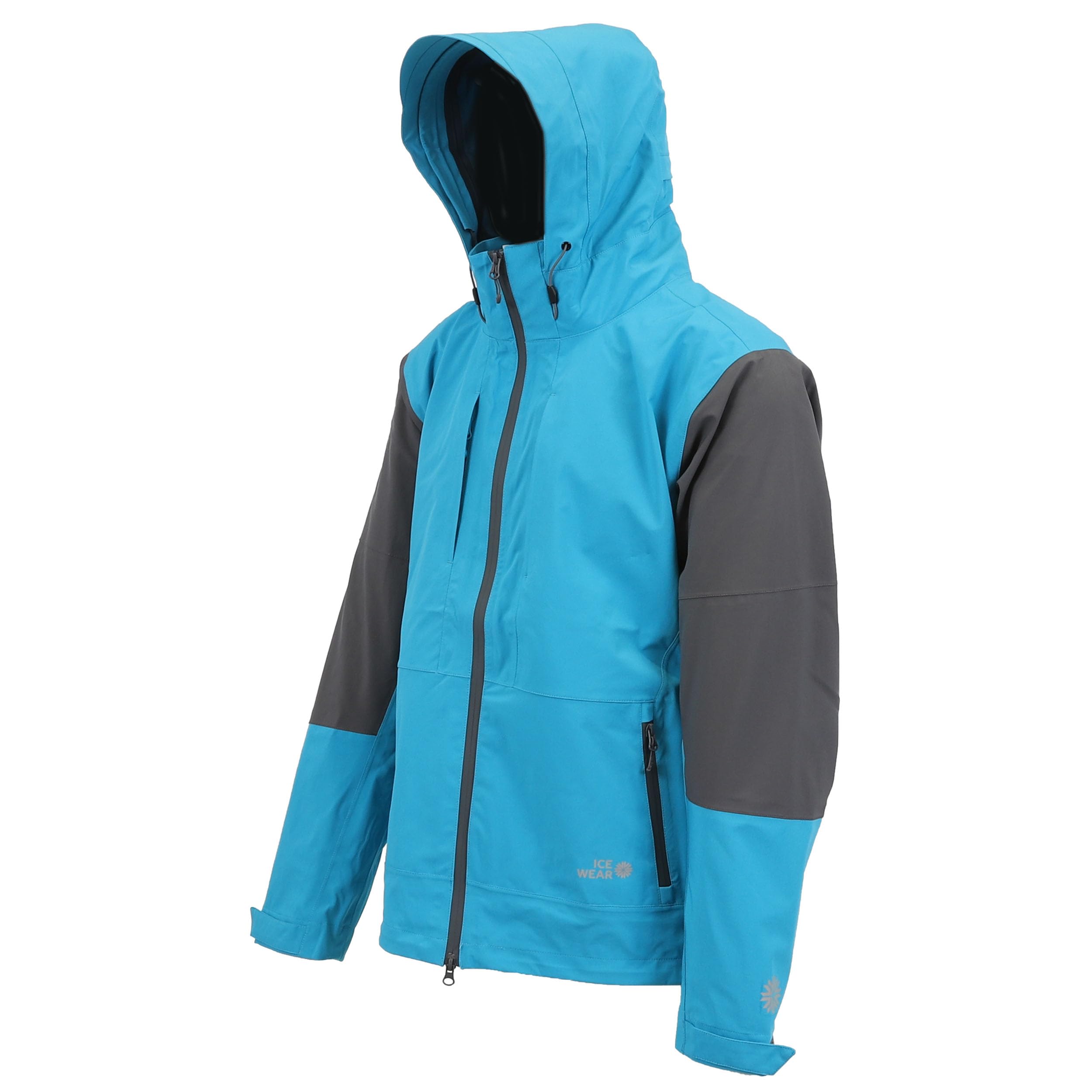 ICEWEAR Njáll 3-Layer Waterproof Windproof Hard Shell Jacket for Men - Lightweight Hiking & Outdoor Adventure Gear - Perfect for Skiing, Camping and Mountain Climbing