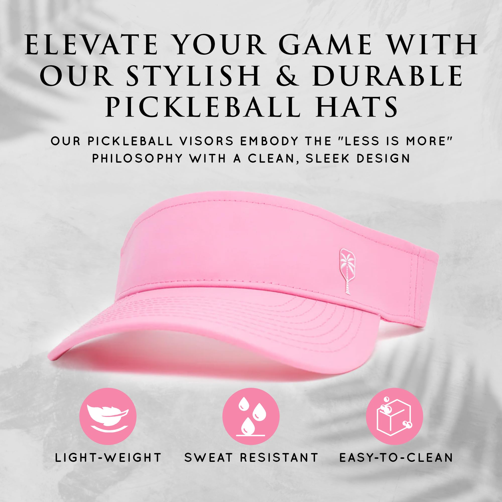 **Performance Pickleball Visor - Bold, Waterproof & Sweat-Resistant Sun Hat for Men & Women - One Size Fits Most - Perfect for Outdoor Sports & Summer Activities**