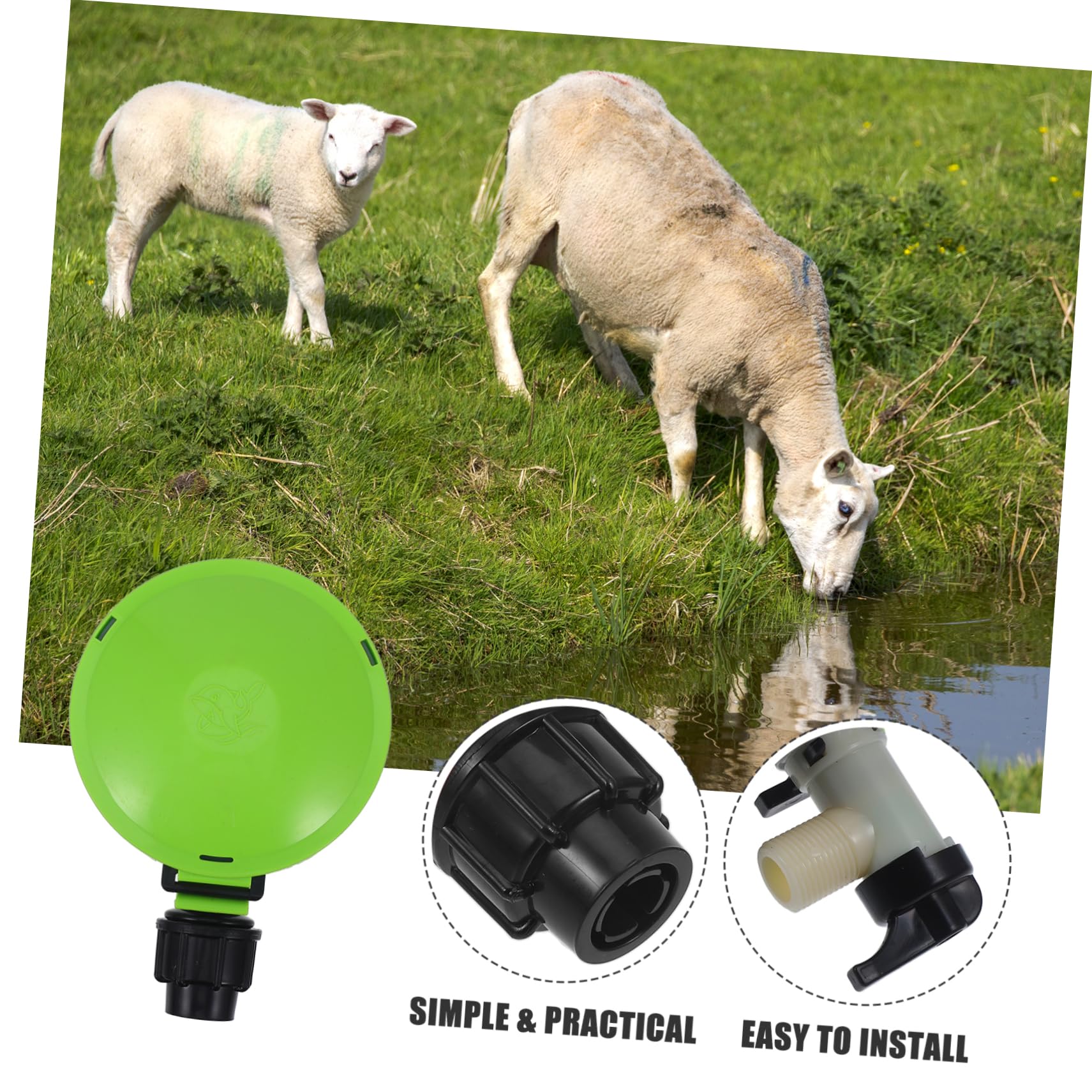 HANABASS Pig Drinking Controller - Plastic Water Level Feeder Accessory for Space-Saving Pig Farms