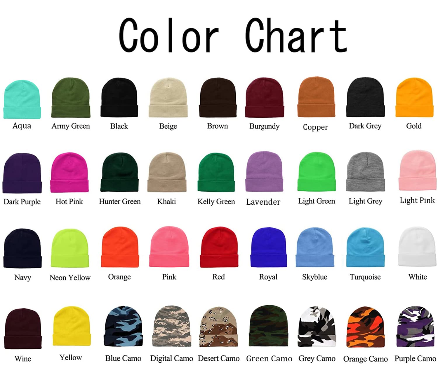 Falari Unisex Beanie Cap - Soft Knitted Winter Hat for Men & Women - Warm Solid Color Skull Cap for Outdoor Activities, Skiing, and Cold Weather