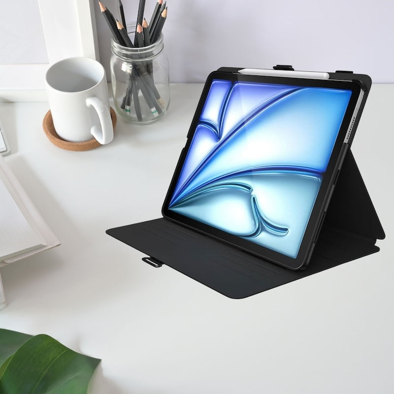 Speck Balance Case for iPad Air 11 (M2) - Black | Slim Protective Cover with Drop Protection | Perfect for Work, Travel & Everyday Use
