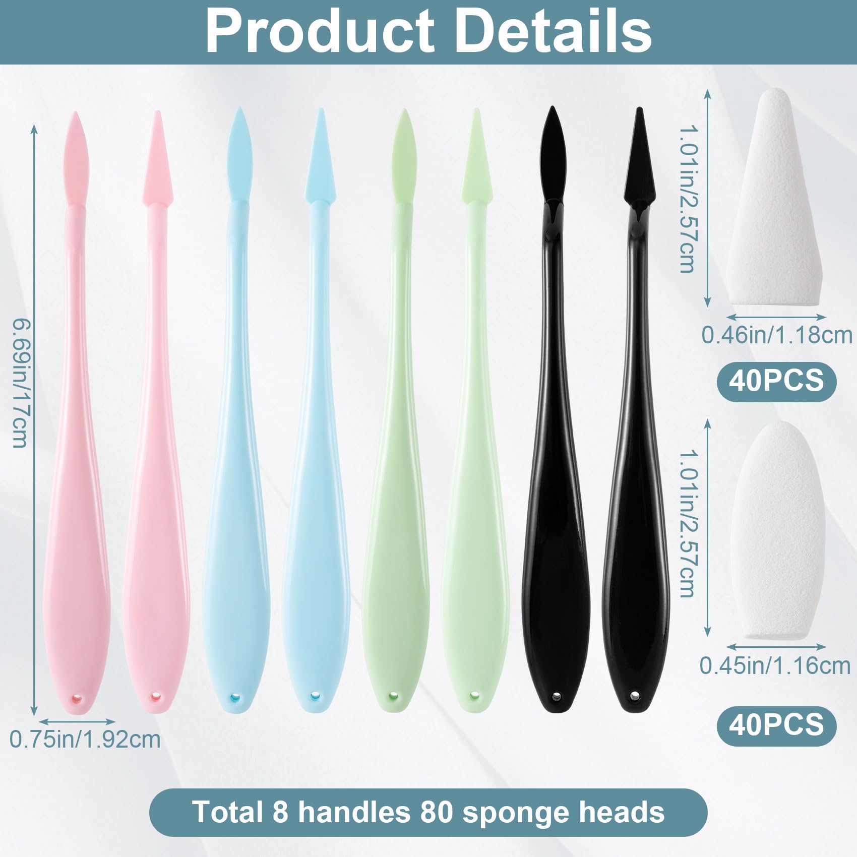 HINZIC 4 Sets 88pcs Sketch Drawing Tools Kit - Blending Stumps, Charcoal Pencils, Eraser Sponge, Paper Art Blenders for Artists & Students (Pink, Blue, Green, Black) - Perfect for Sketching, Shading & Blending Techniques
