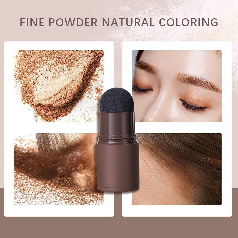 LIMPUS Hair Shadow Powder & Hairline Powder Stick - Instant Root Touch-Up for Thinning Hair & Hair Loss, Natural Black - Perfect for Daily Use, Travel & Quick Hair Cover-Up