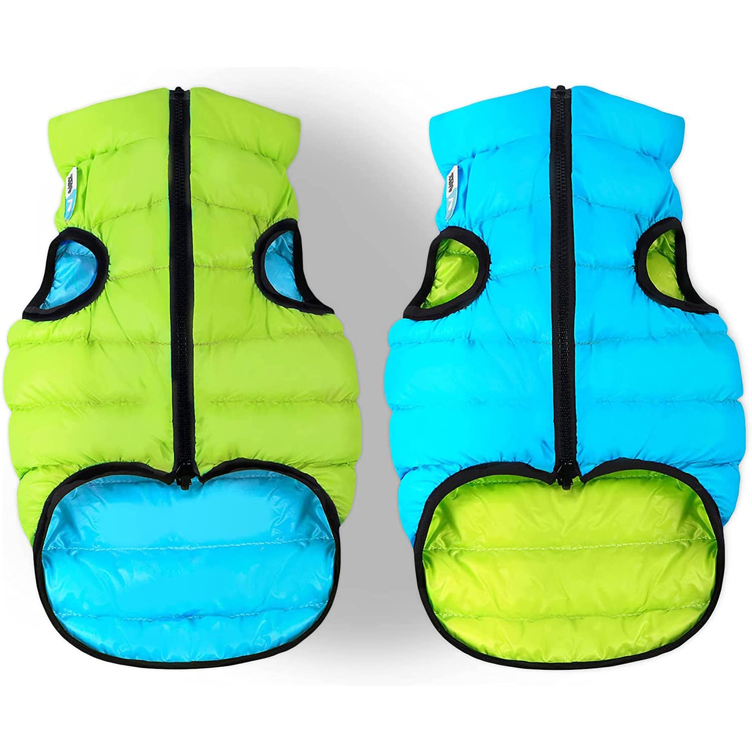 Lightweight Reversible Winter Dog Coat - Warm Waterproof Windproof Insulated Dog Jacket for Small Medium Large Dogs - Comfortable Puffer Vest for Outdoor Walking & Cold Weather Protection