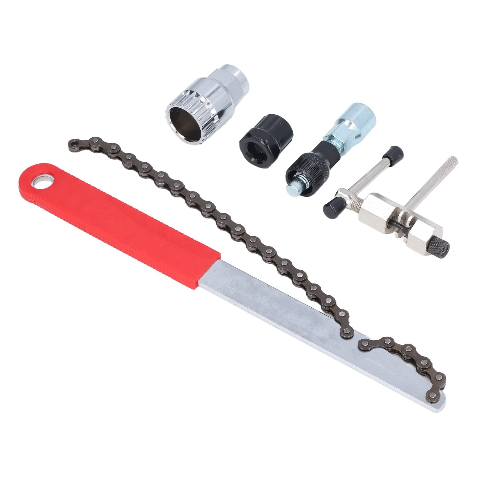 Emoshayoga Bike Maintenance Tools Set - 5Pcs High Strength Bicycle Repair Kit with Long Handle for Easy Bike Repairs | Portable Cycling Tool Kit for Road & Mountain Bikes | Perfect for Home Garage, Outdoor Trail Repairs & DIY Bike Maintenance