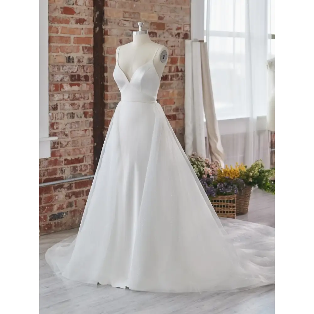 Maggie Sottero Amauri Wedding Dress Overskirt - Elegant Tulle Bridal Skirt for Ceremony & Reception