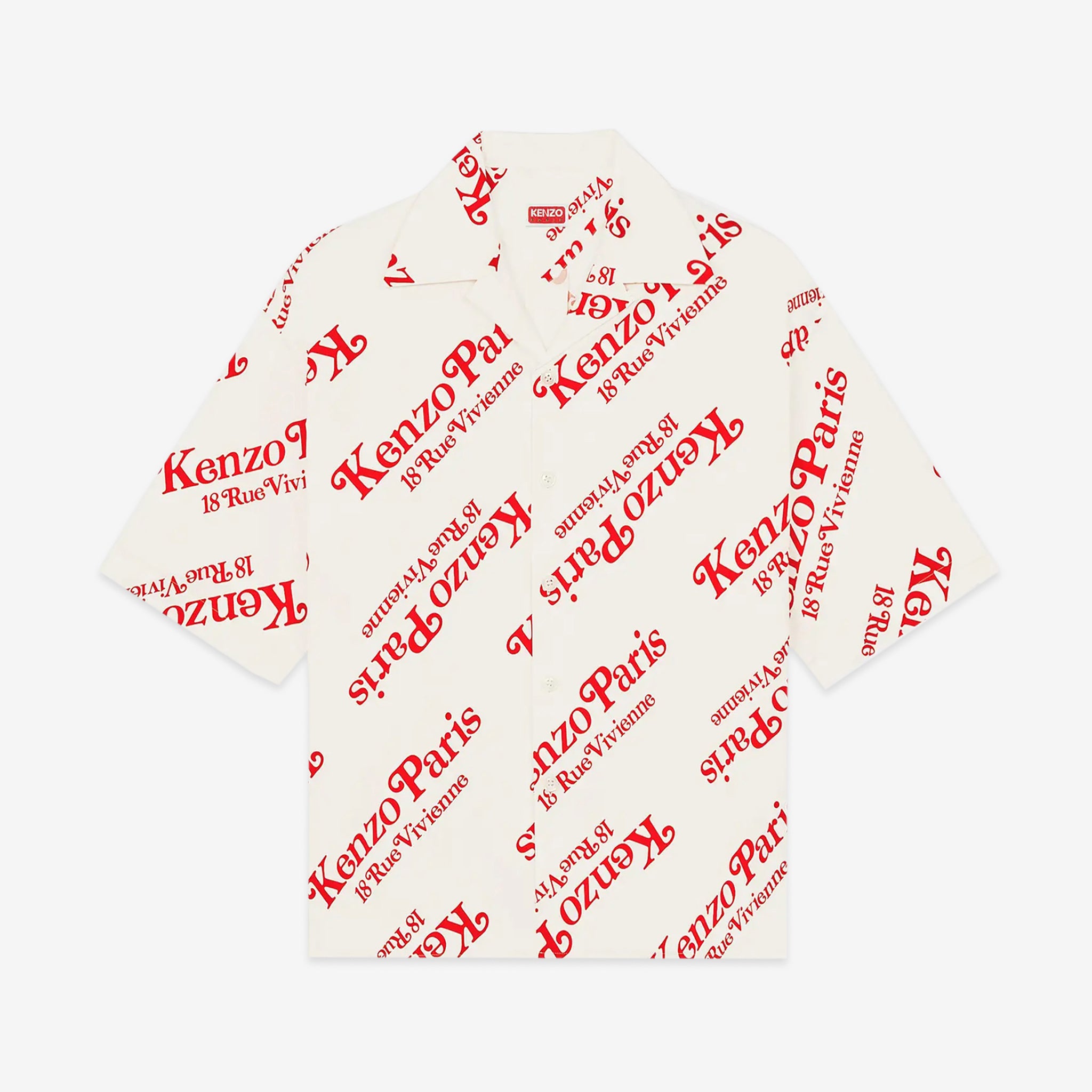 KENZO by Verdy Boxy Shirt in Off White | Oversized Streetwear T-Shirt for Men | Perfect for Casual Wear, Street Style & Urban Fashion
