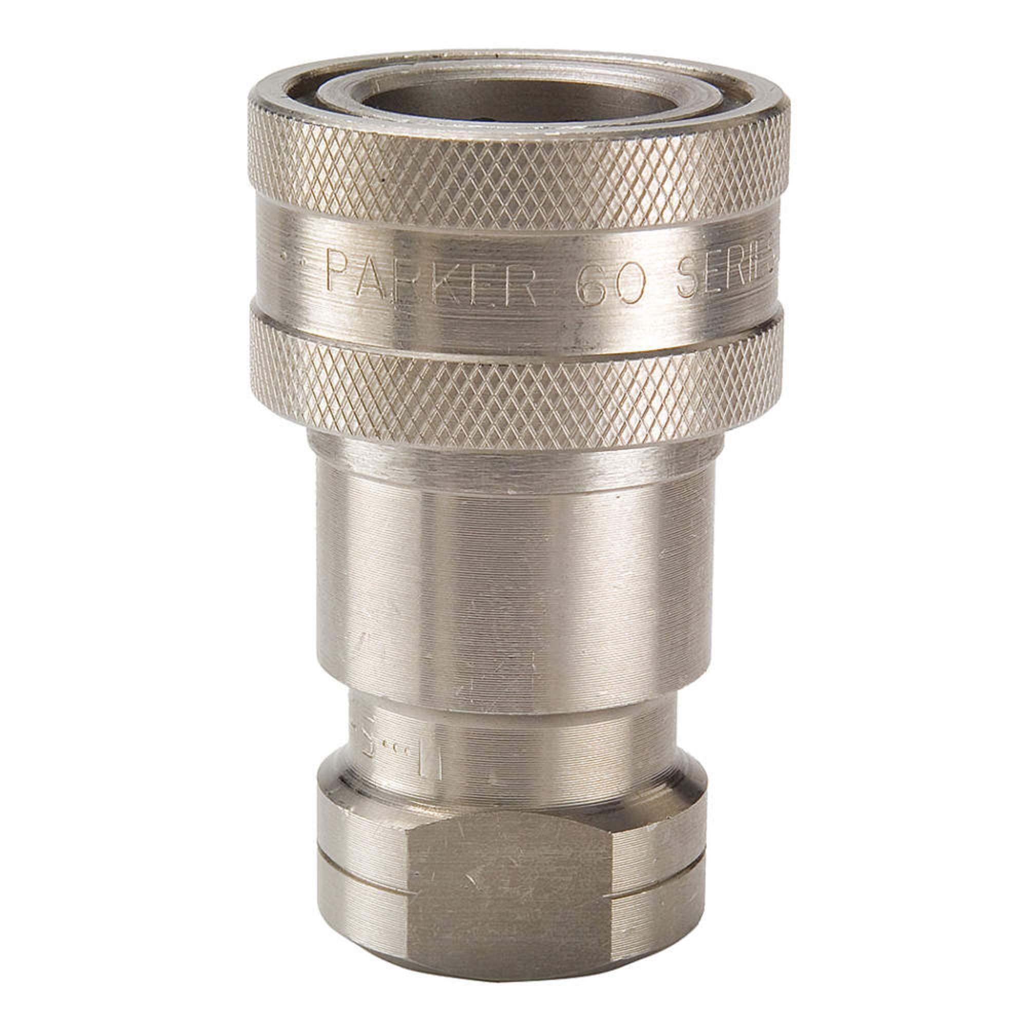 1/4-18 Threaded Coupler Body - 1/4 Inch 316 Stainless Steel Pipe Fitting - Perfect for Plumbing, Hydraulic Systems & Industrial Applications