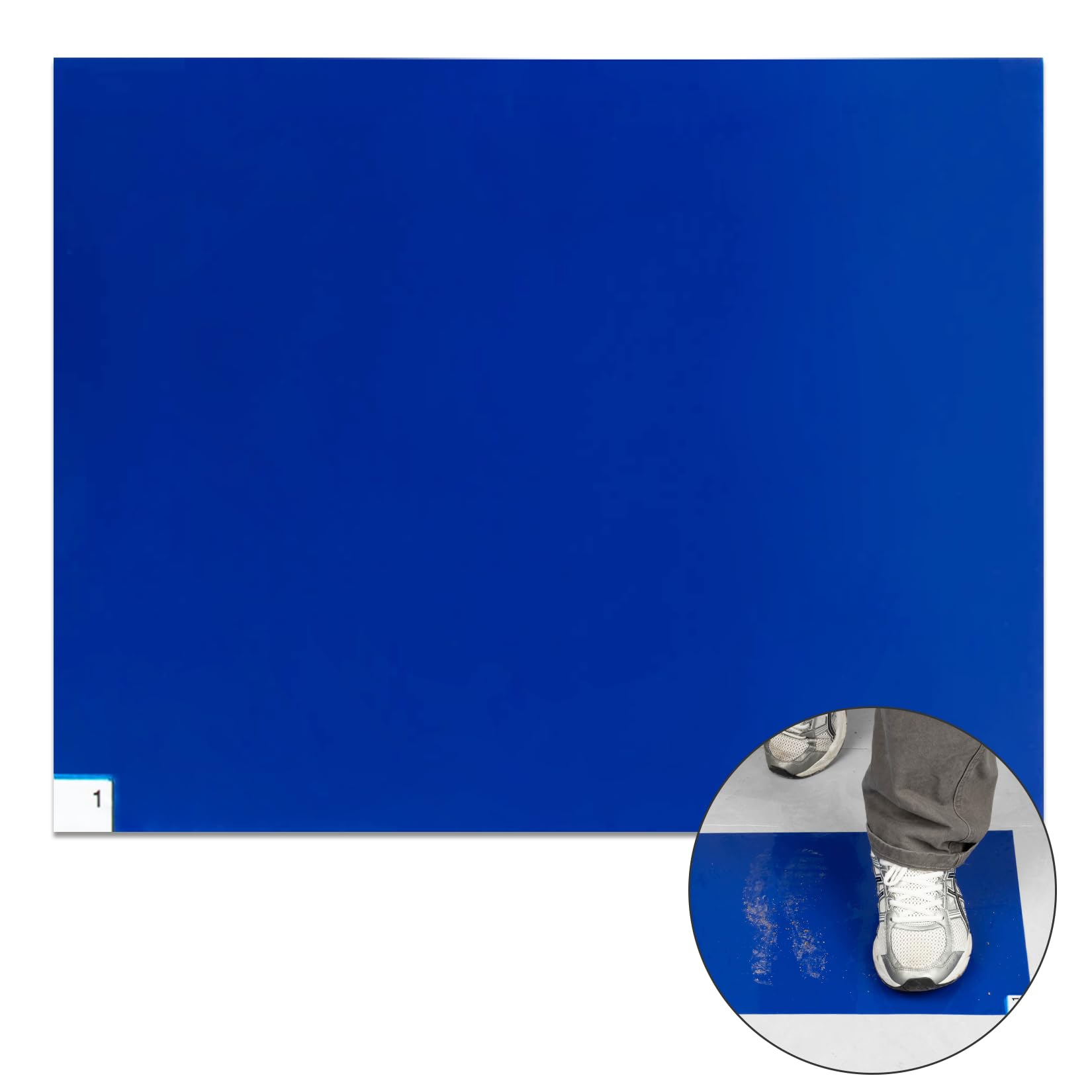 CARGEN Sticky Mats 17x13 Inches - Adhesive Floor Mats for Pet Hair Removal, Cleanroom, Laboratory & Hospital Use | 30 Sheets Blue Tacky Mat | 1-Pack for Home, Office & Industrial Cleaning