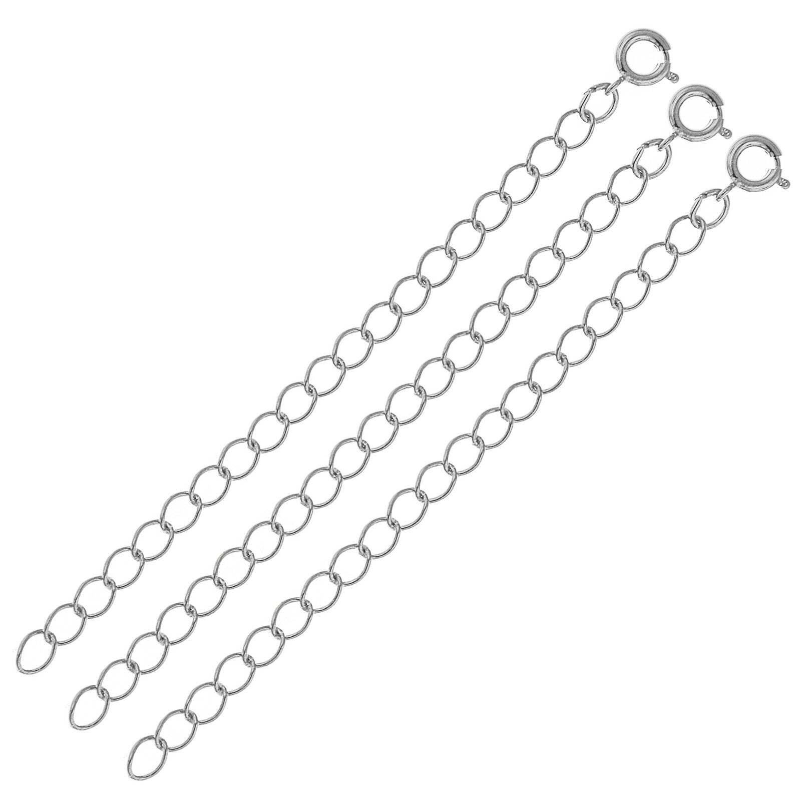 1928 Jewelry 3 Pack Necklace Extension Chains - 3 Inch Adjustable Length Extender for Pendants & Charms | Perfect for Layering Necklaces & Customizing Jewelry Length
