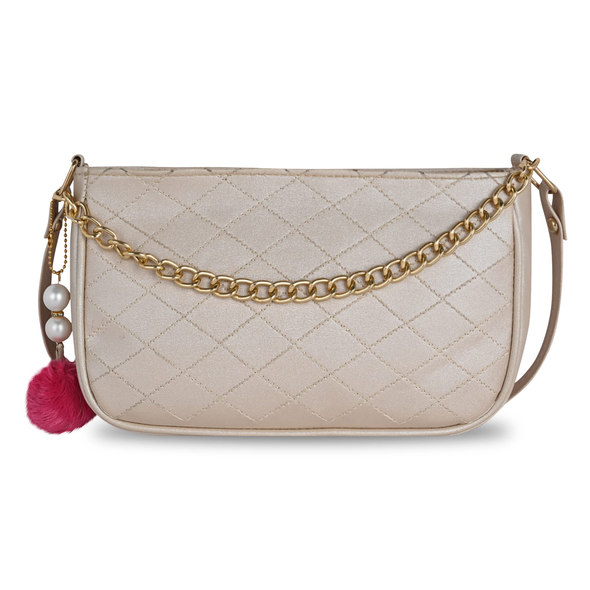 Fargo Women's PU Leather Crossbody Sling Bag with Chain Strap - Fashion Shoulder Purse for Daily Use, Travel & Shopping (300-305)