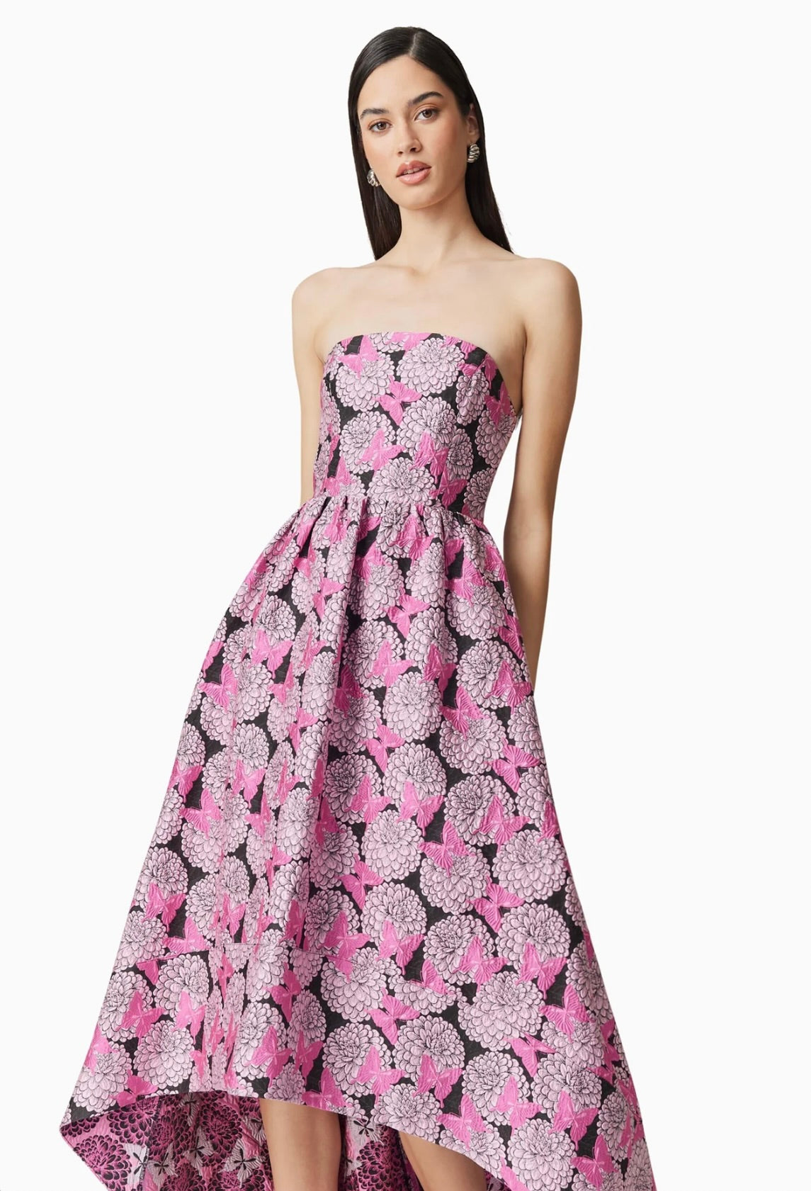 Elegant Aimee Strapless Gown in Soft Pink - Perfect for Prom, Evening Gala & Formal Events