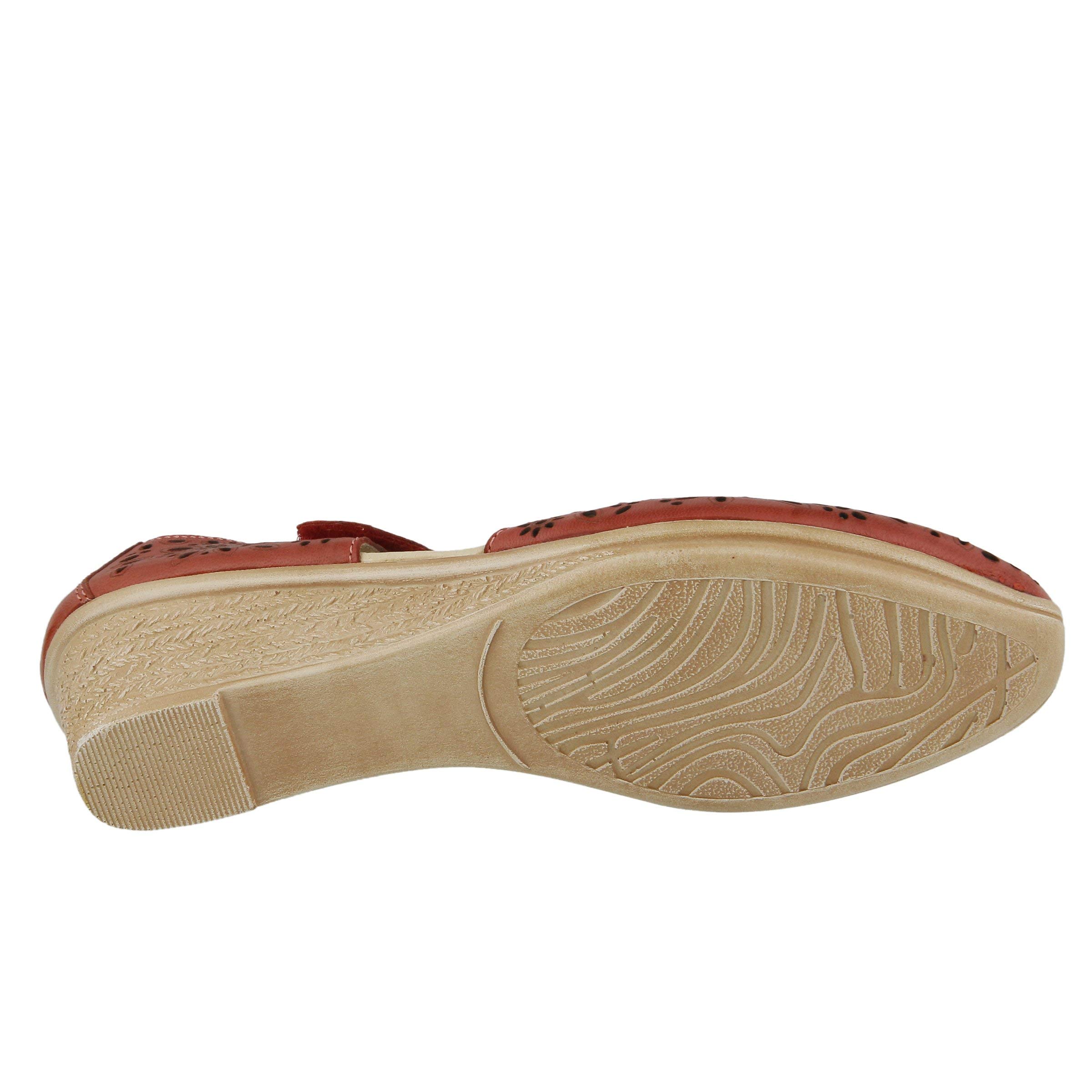 Spring Step Women's Comfortable Nougat Wedge Sandal - Perfect for Summer Outings, Beach Vacations & Casual Wear