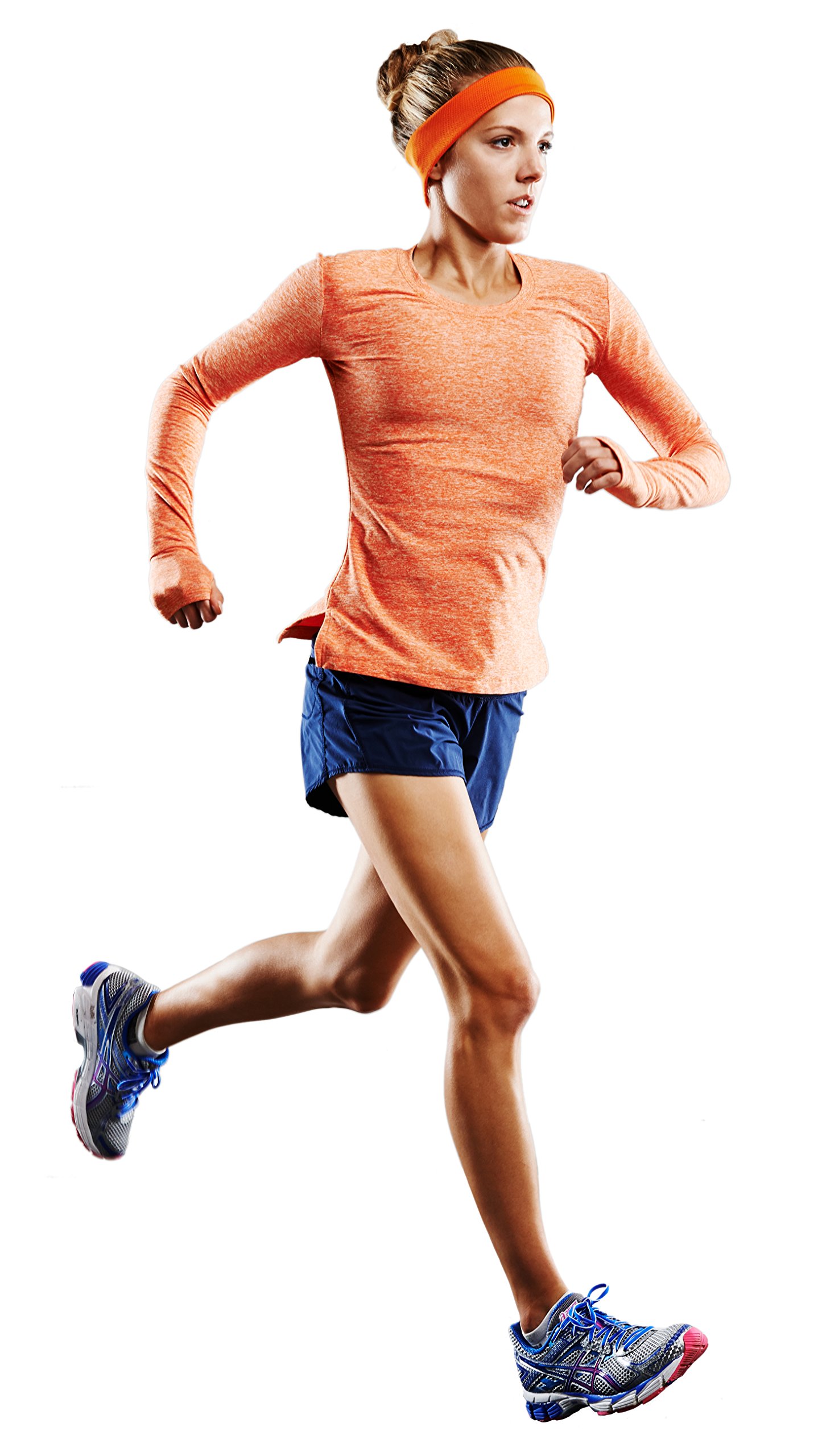RunPhones Microphone Headphones - Wireless Sports Headphones with Built-in Mic, Comfortable Over-Ear Design (Orange, Small) - Perfect for Running, Gym Workouts & Outdoor Activities