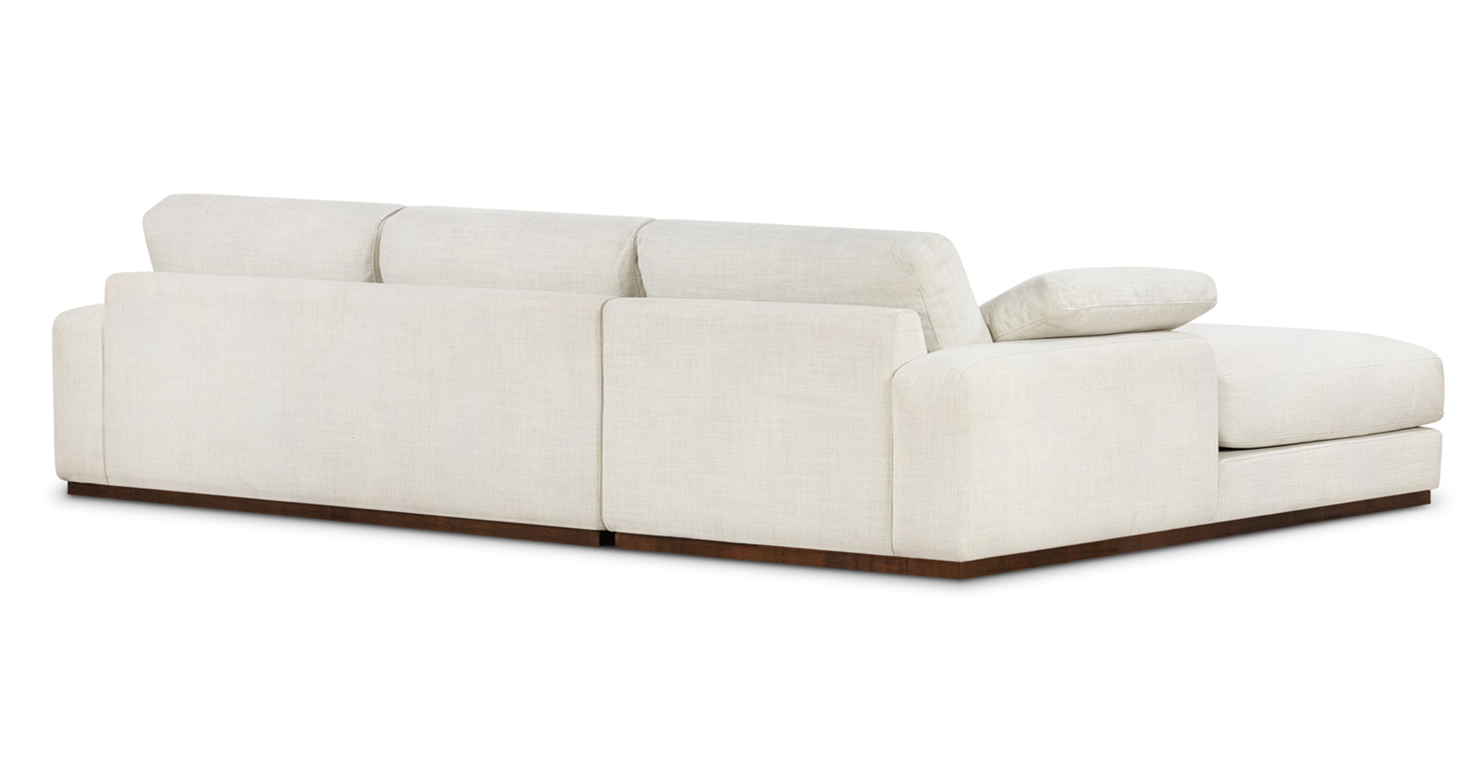 Malaga Left Facing Sectional Sofa - Modern L-Shaped Couch for Living Room, Family Room & Home Theater | Comfortable Fabric Upholstery with Reversible Chaise