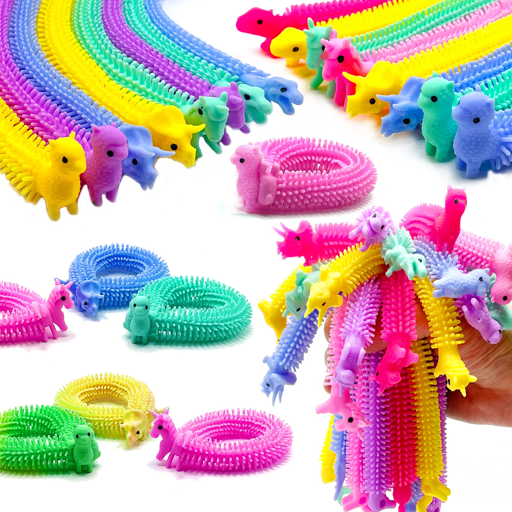 40 Pcs Stretchy Strings Fidget Toys - Colorful Sensory Toys for Kids & Adults - Stress Relief & Anti-Anxiety Toys for Autism - Perfect for Children's Day Gifts & Party Favors - Great for Classroom, Office & Travel Use