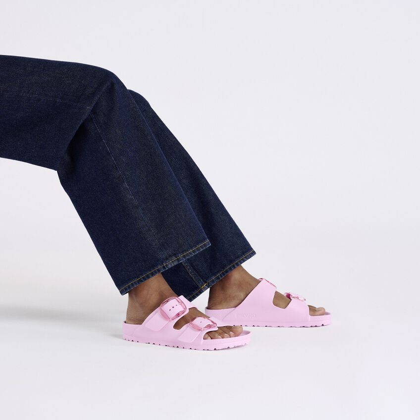 Birkenstock Arizona Big Buckle Sandals - Pink EVA Comfortable Slide Sandals for Women | Perfect for Beach, Pool, and Summer Casual Wear