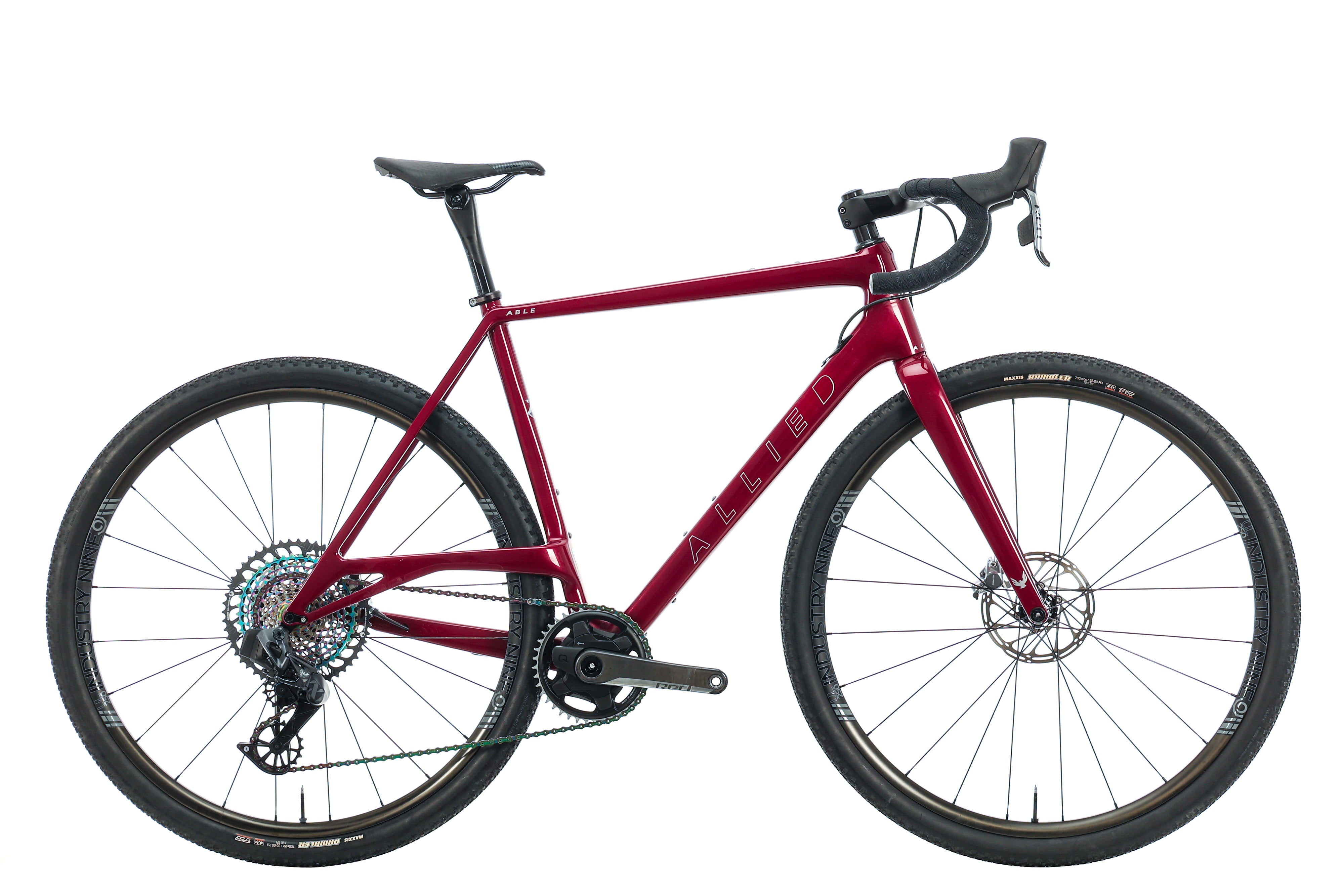 2021 Allied ABLE Red AXS Gravel Bike - Medium Size | Lightweight Carbon Frame for Off-Road Adventures & Commuting | Perfect for Trail Riding, Bikepacking & Urban Exploration
