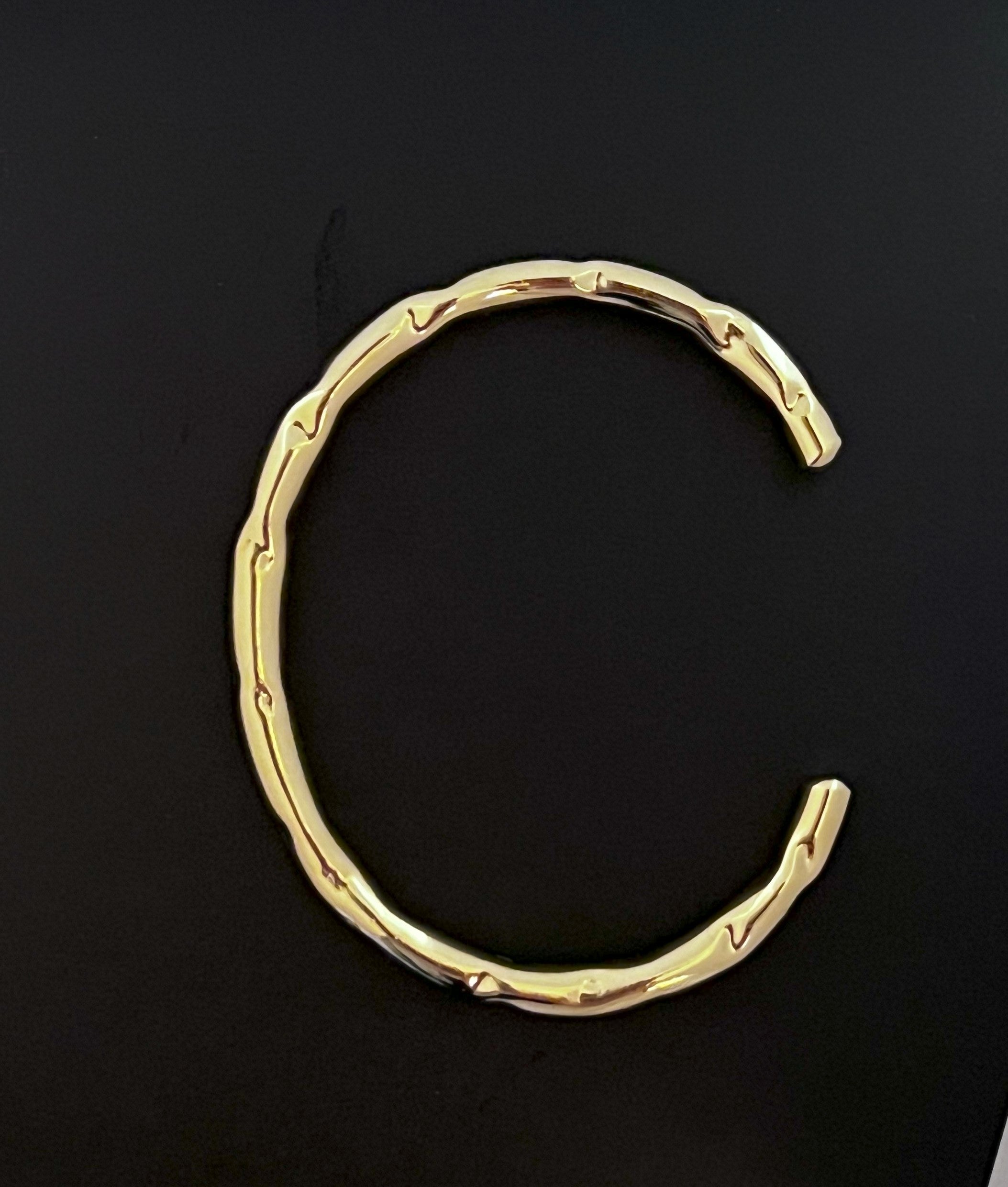 Handmade Carved Open Bangle Bracelet for Women - Boho Chic Adjustable Cuff Jewelry - Perfect for Casual Wear, Parties & Special Occasions