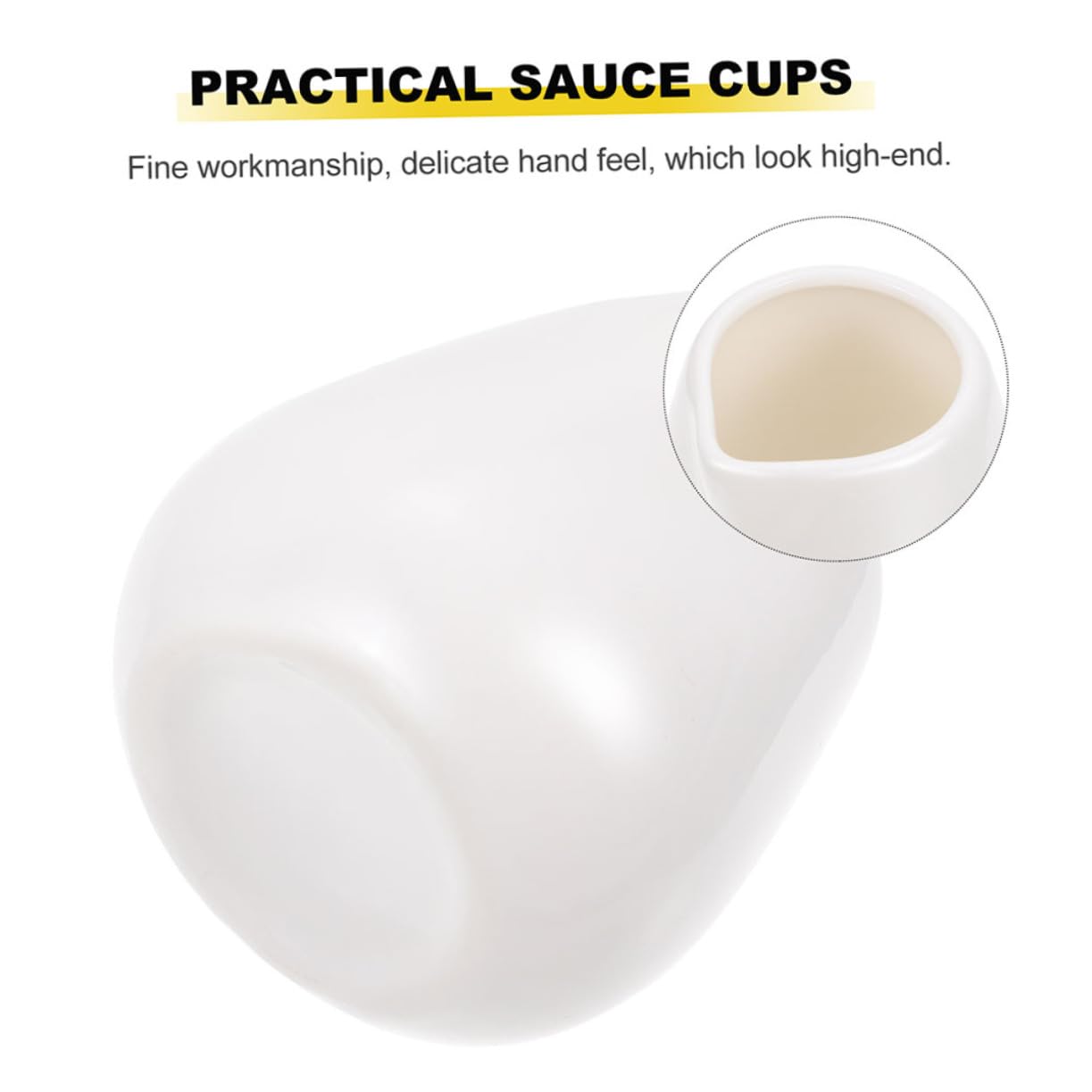 Hemoton 2-Pack Ceramic Milk and Sauce Storage Containers - 16oz Kitchen Pitchers for Coffee, Sugar, Honey - Durable Ceramic Jugs with Lid - Perfect for Coffee Shops, Restaurants, and Home Kitchens
