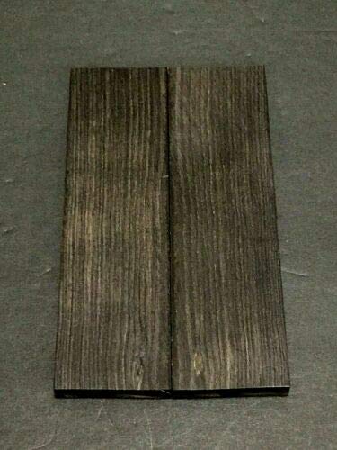Premium African Blackwood Bookmatched Knife Handle Scales - Pistol Grip Wood Blanks for Custom Knife Making (Bulk Pack) - Perfect for DIY Knife Handles, Gun Grips, and Woodworking Projects