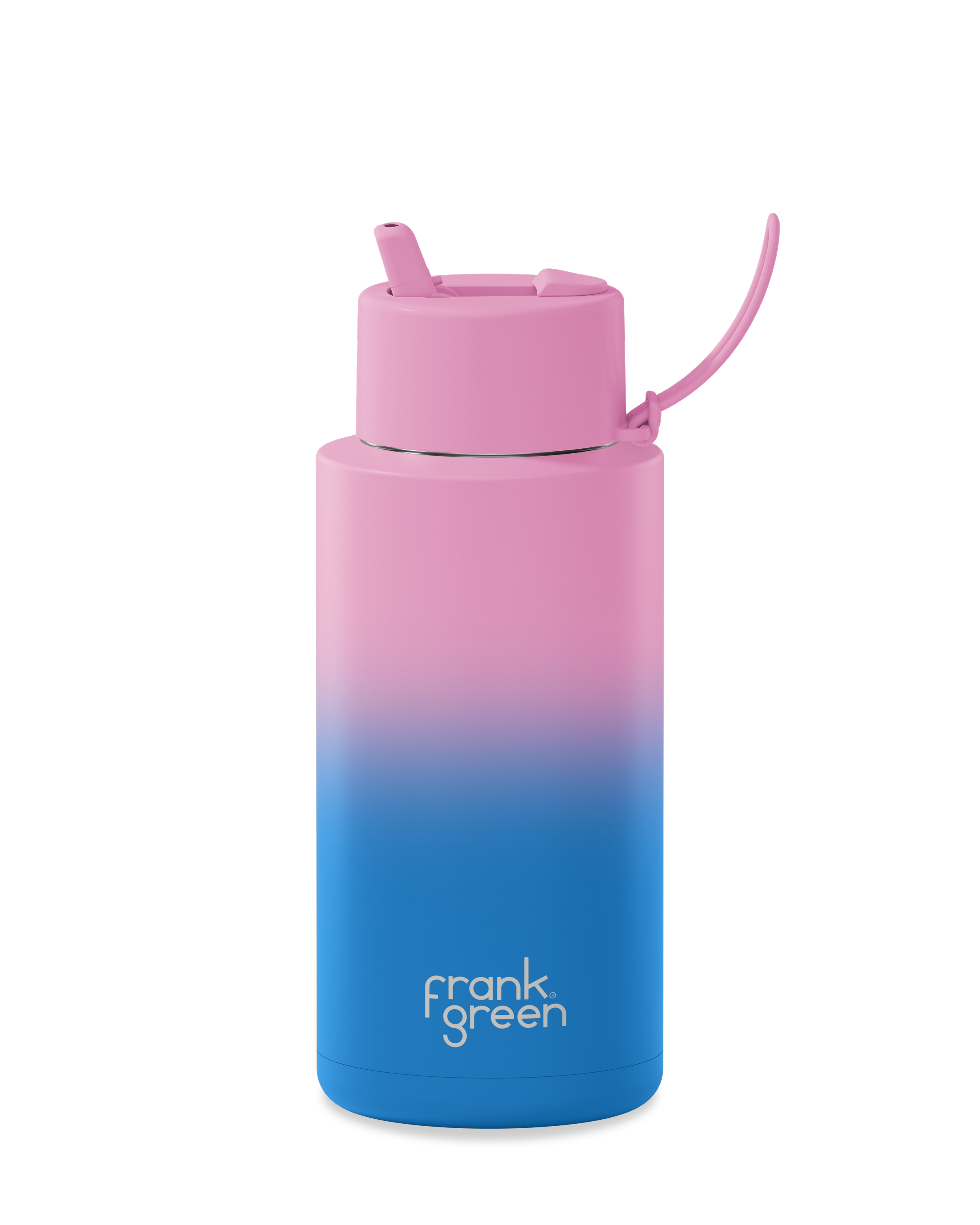 Gradient Ceramic Reusable Water Bottle 34oz (1000ml) - Eco-Friendly Travel & Gym Bottle for Hot & Cold Beverages