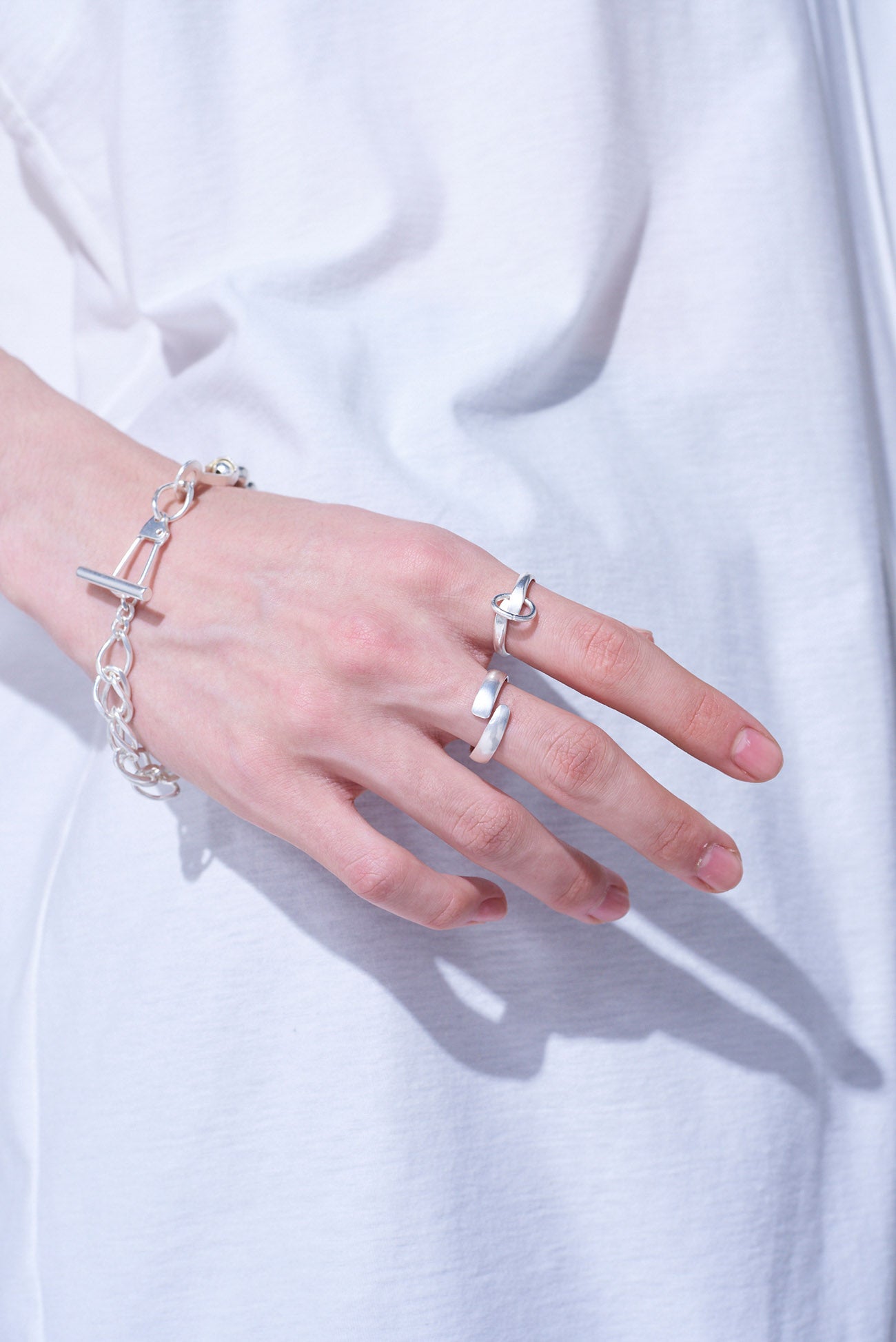 Stylish Brass Two Strand Mixed Ring for Women - Trendy Boho Jewelry for Everyday Wear & Special Occasions