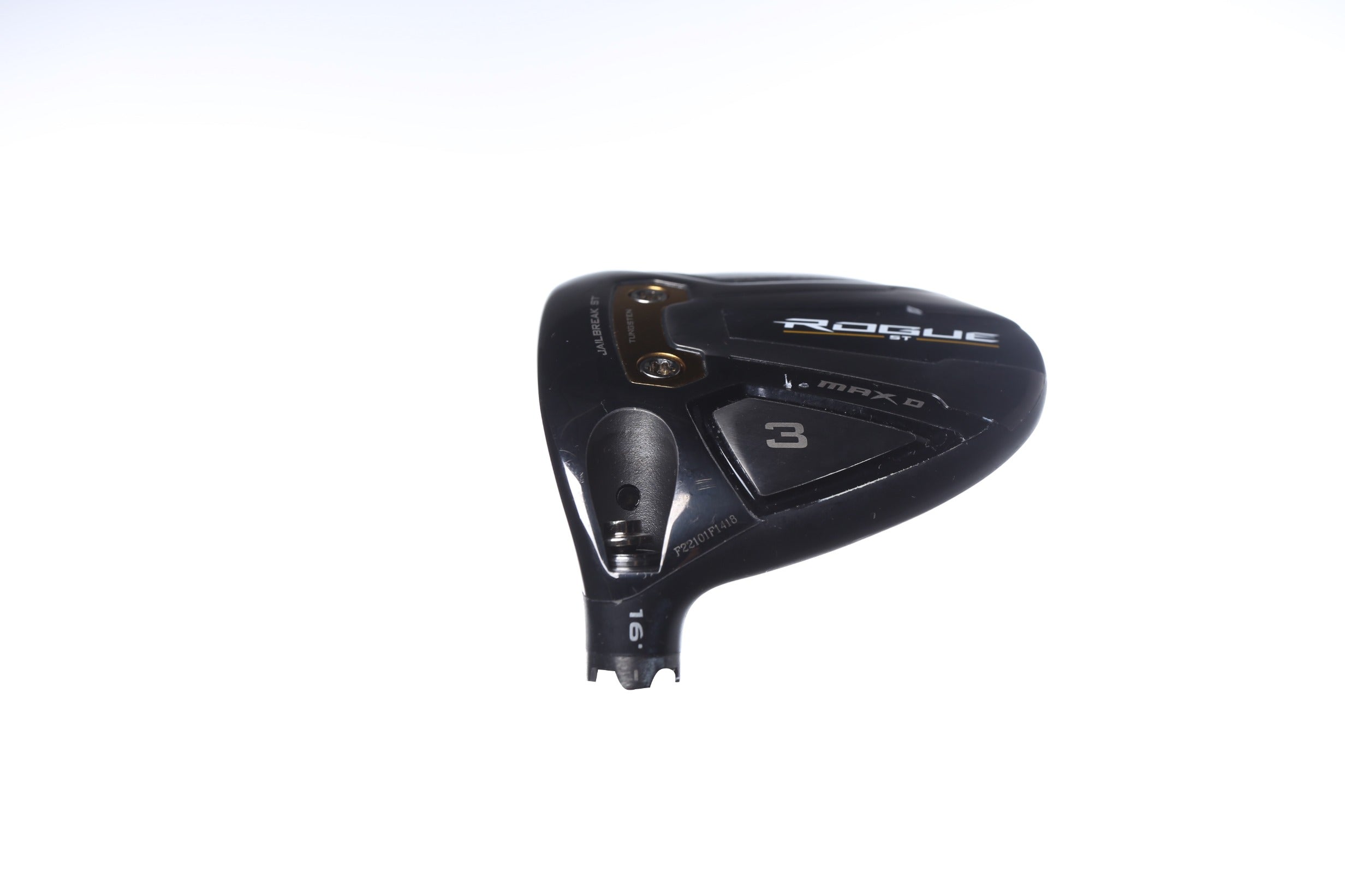 Used Callaway Rogue ST Max Draw Fairway Wood 16° Left Handed Golf Club Head Only - Perfect for High Handicap Players Seeking Forgiveness & Distance Off the Tee