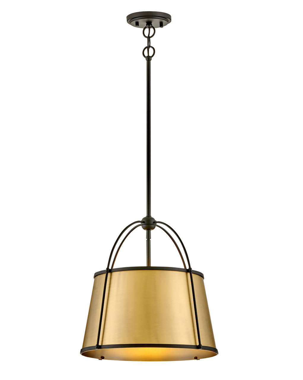 Clark Drum Pendant Light - Modern Industrial Ceiling Fixture for Living Room, Bedroom, or Dining Room Lighting