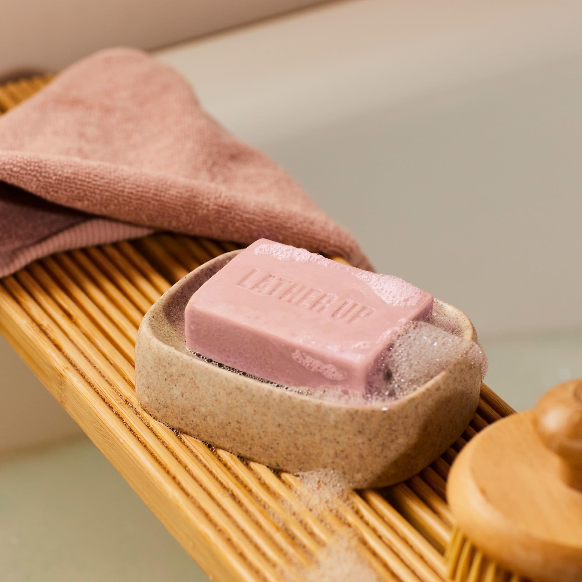 The Body Shop British Rose Exfoliating Soap - 3.5 oz, Gentle Face & Body Scrub with Natural Rose Petals for Smooth Skin | Perfect for Daily Exfoliation & Spa-Like Skincare Routine
