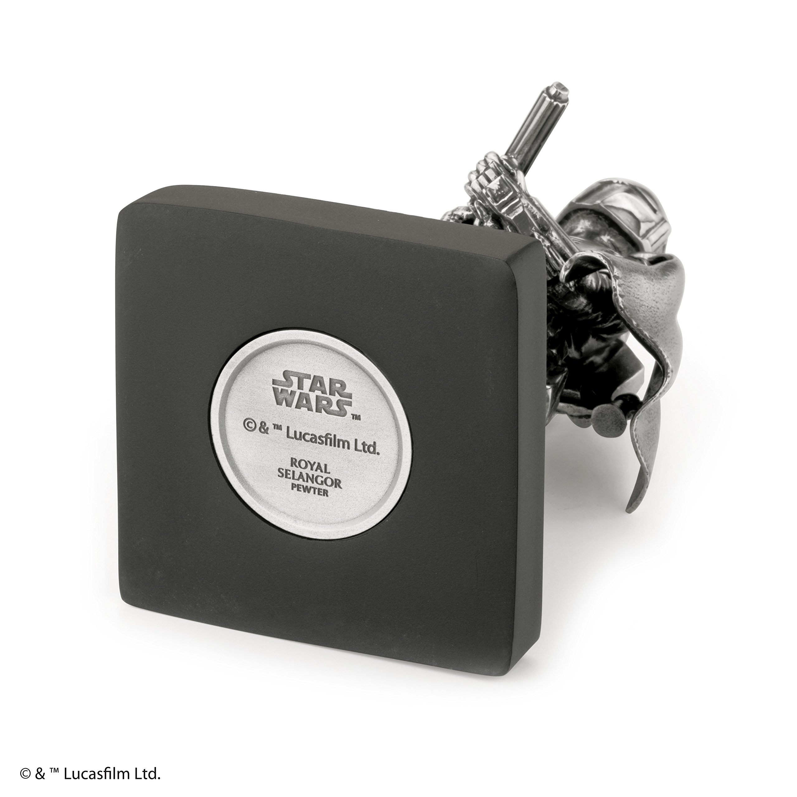 Royal Selangor Handcrafted Star Wars Boba Fett Pewter Figurine - Collectible Gift for Fans, Home Decor & Office Display