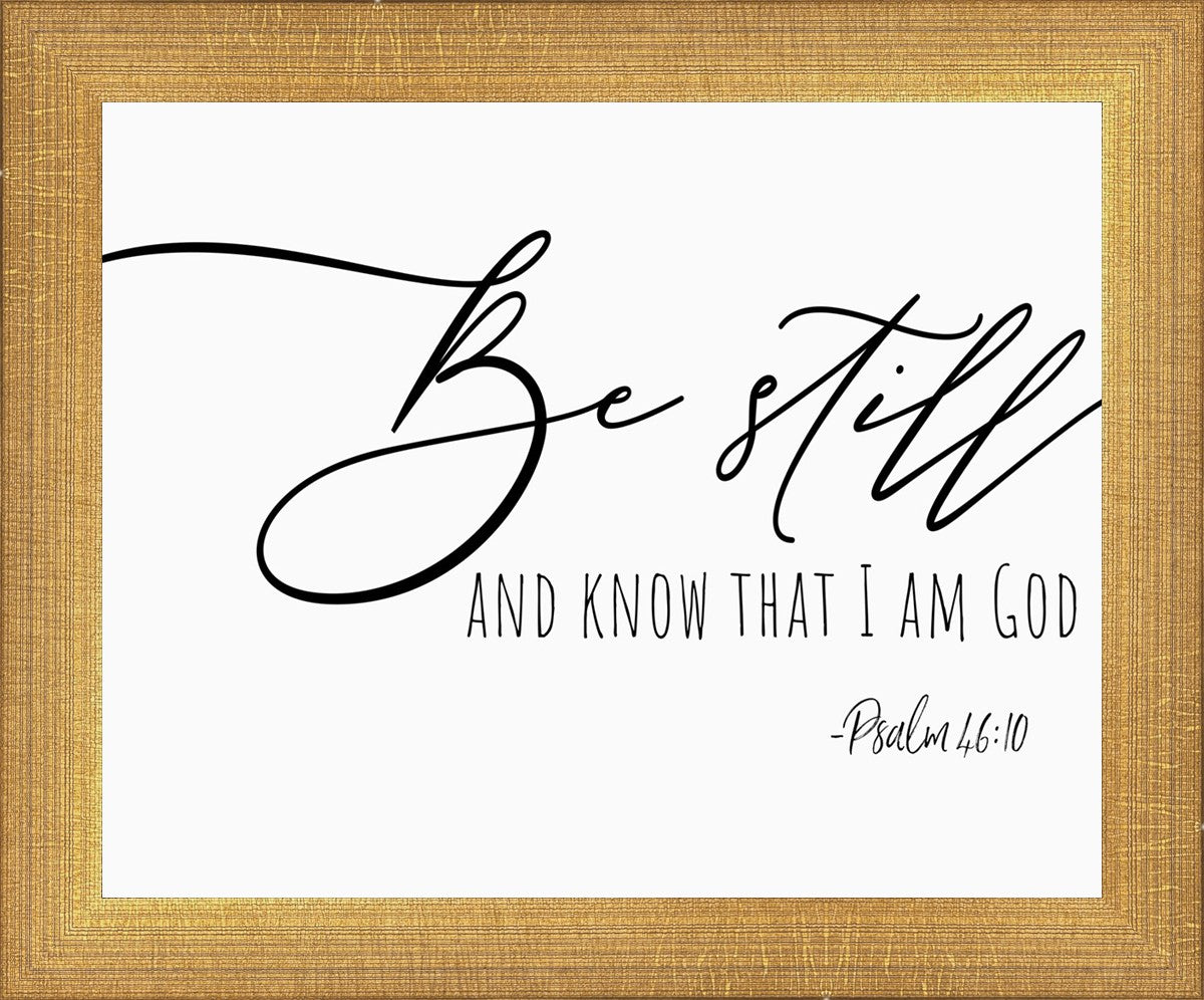 Be Still By Paige Tilly - Inspirational Wall Art Decor for Home, Office & Gifts - Perfect for Living Room, Bedroom & Meditation Space