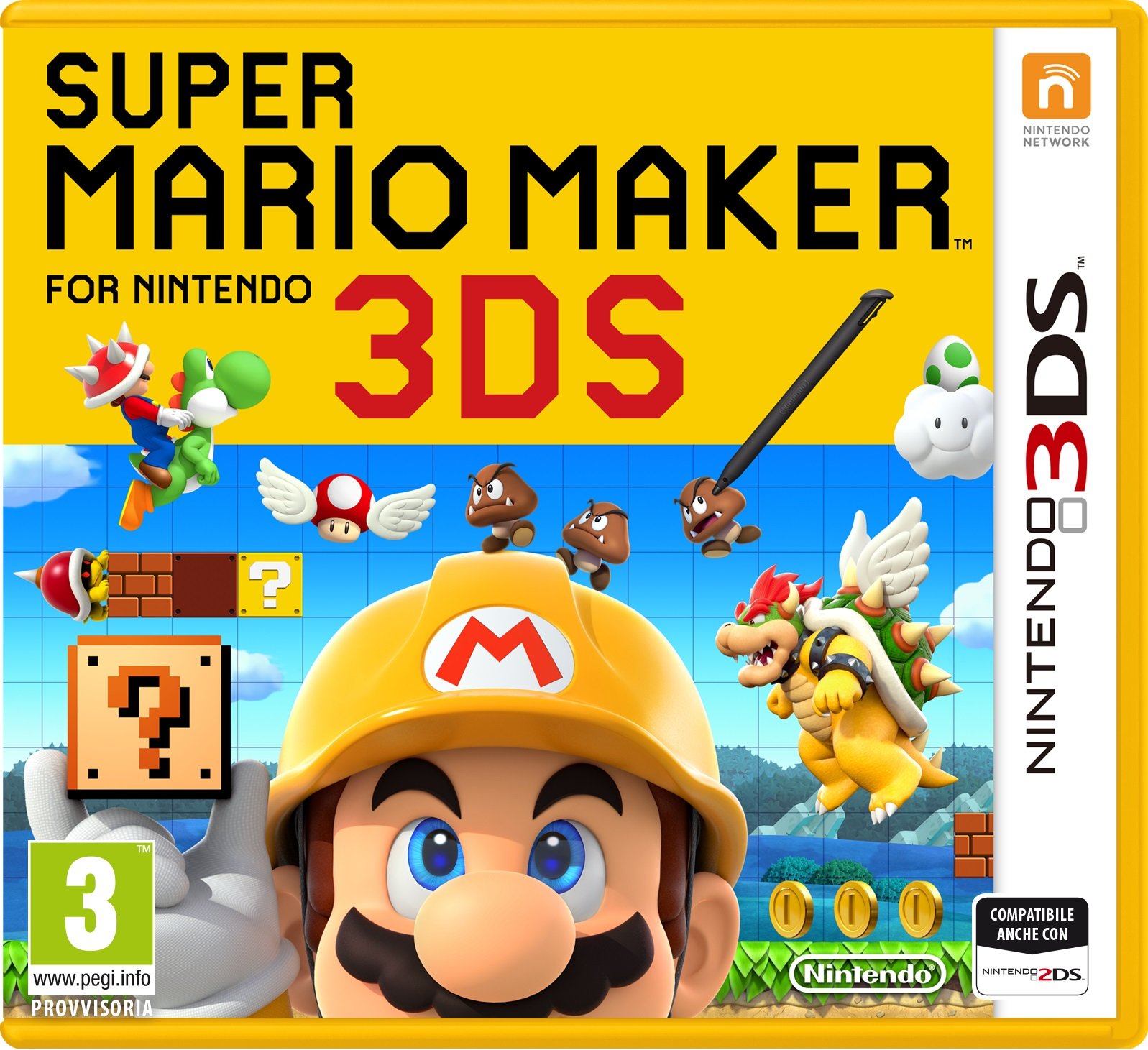 Super Mario Maker for Nintendo 3DS - Create & Play Custom Mario Levels | Fun for Kids & Adults | Perfect for Home Entertainment & Travel Gaming