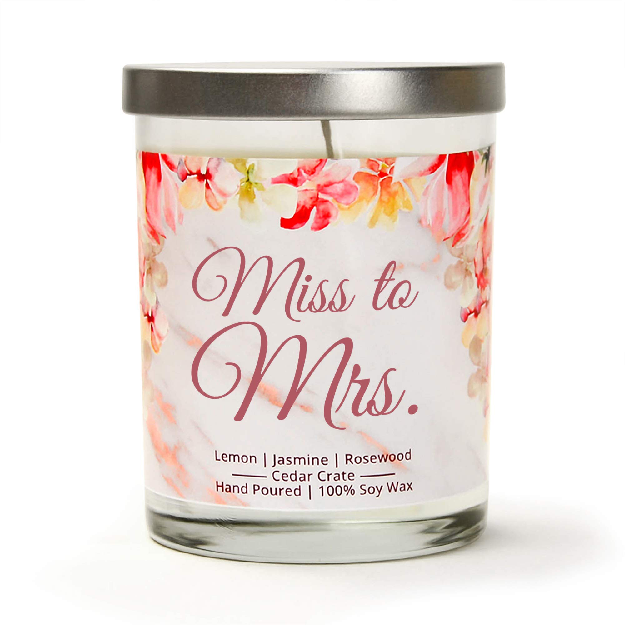 Luxury Scented Soy Candle for Brides - Perfect Engagement Gift, Wedding Day Keepsake & Bridal Shower Present | Made in USA | Romantic Home Decor for Bachelorette Parties & Newlywed Couples