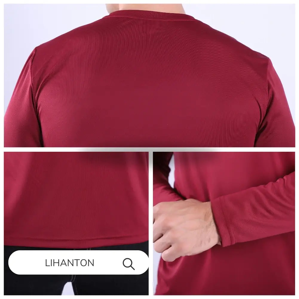 4 Pack Men's Performance Long Sleeve T-Shirts - Moisture Wicking, Quick Dry Workout Shirts for Running, Gym & Outdoor Activities