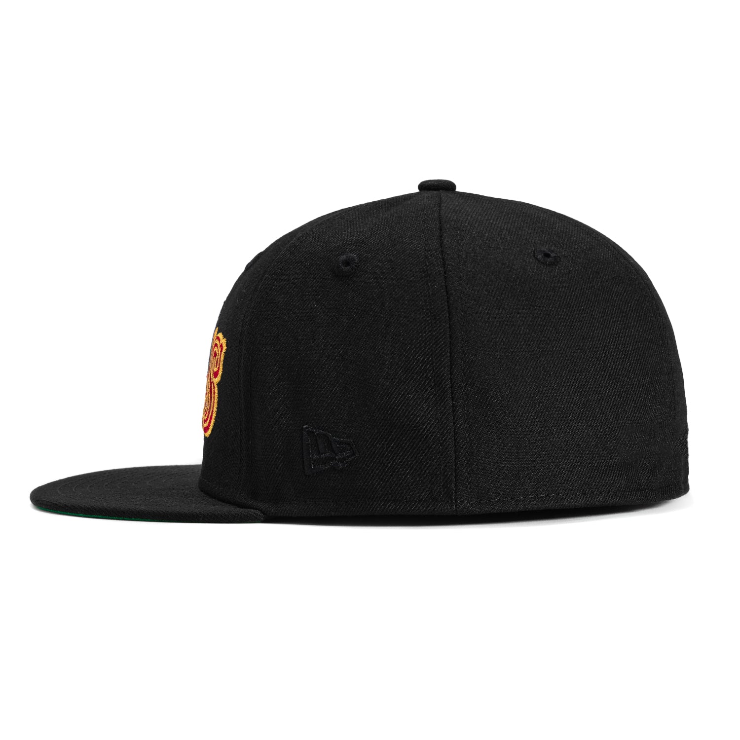 New Era 59Fifty San Francisco 49ers NFL Patch Word Hat - Black, Red & Gold - Official Licensed Snapback Baseball Cap for Men & Women - Perfect for Football Games, Tailgating & Sports Fan Gifts