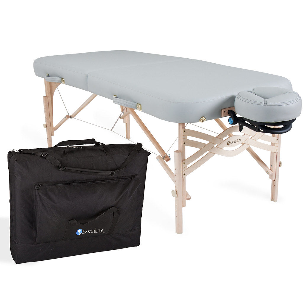 Earthlite Spirit Portable Massage Table with Carrying Case - Professional Foldable Massage Bed for Therapists, Home Use, Spa & Reiki Sessions - Ideal for Mobile Massage Business & Relaxation Therapy