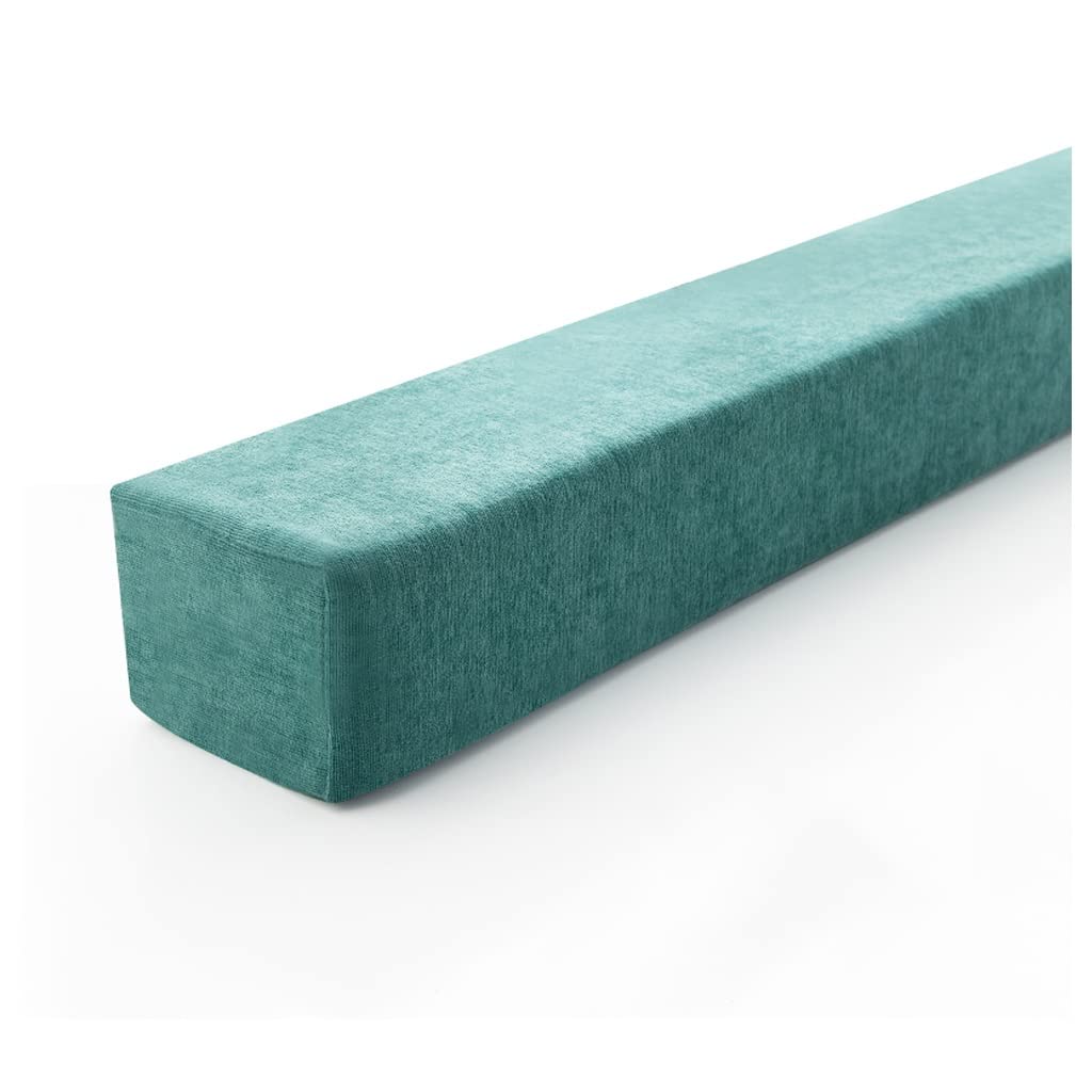**Green Rectangle Sofa Bed Gap Filler Pillow - 20x8x180cm Headboard Cushion, Armrest Bolster, Mattress Support for Comfort & Style | Perfect for Living Room, Bedroom, Dorm, or Office**