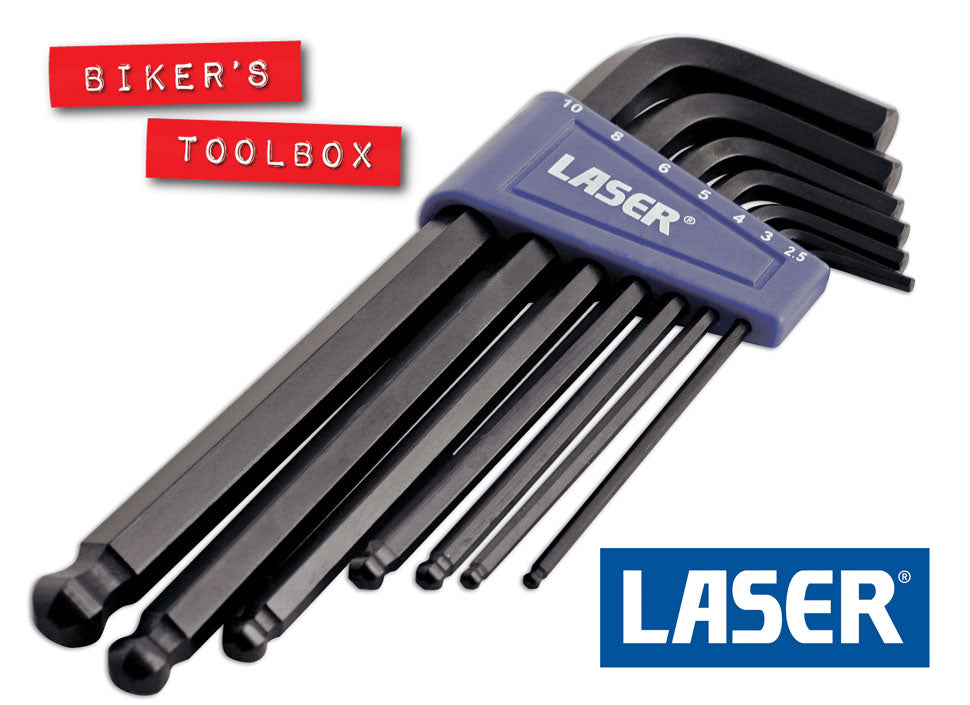 7 Piece Ball Ended Hex Key Set - High Quality Allen Wrench Set for DIY, Furniture Assembly, Bicycle & Motorcycle Repair - Perfect for Home, Garage & Workshop Use