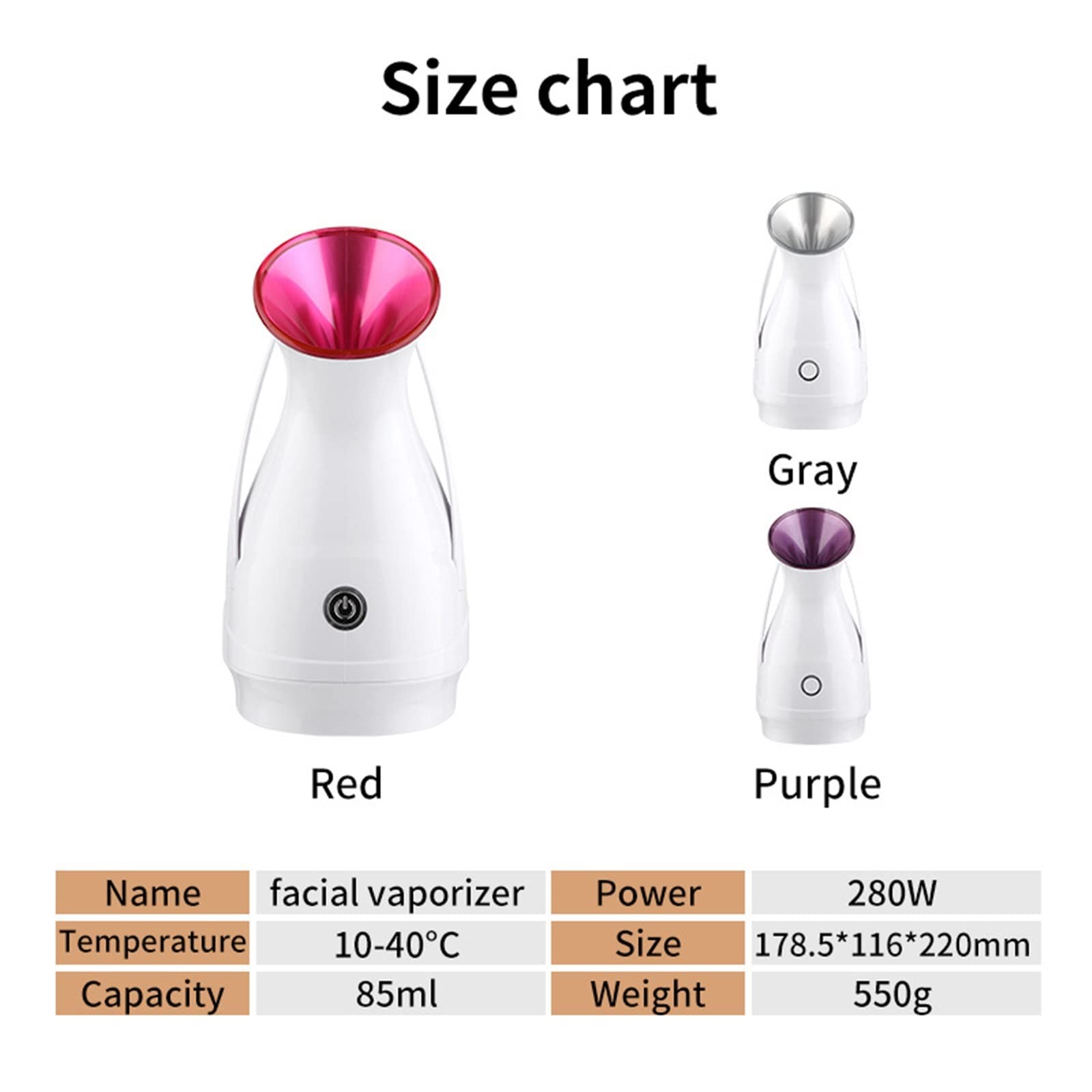 **Purple Nano Ionic Facial Steamer & Warm Mist Humidifier – Portable Home Spa for Moisturizing Skin & Unclogging Pores – Perfect for Women & Men – Use at Home, Travel, or Salon**